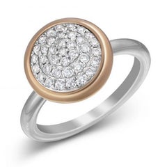 Fashionable Italian Diamond White Yellow Gold Casual Lever-Back Earrings for Her