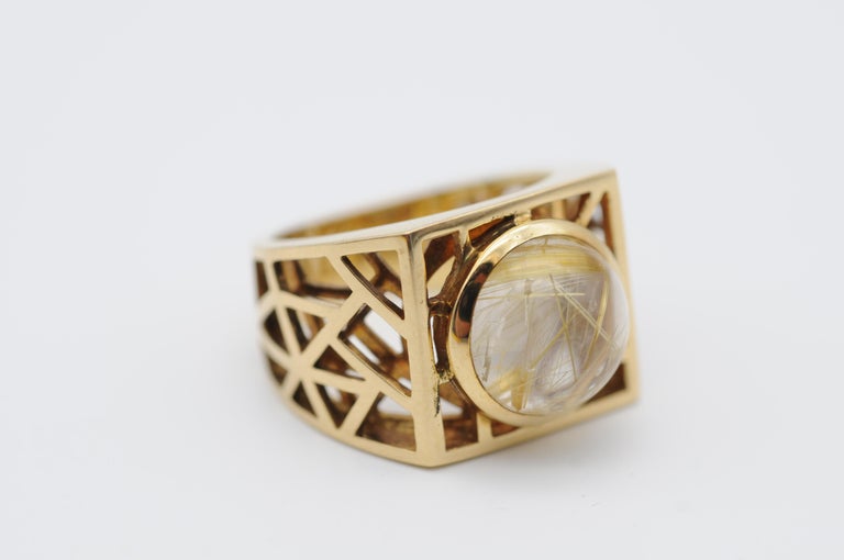 fashionable Jette Joop ring 18k yellow gold For Sale at 1stDibs