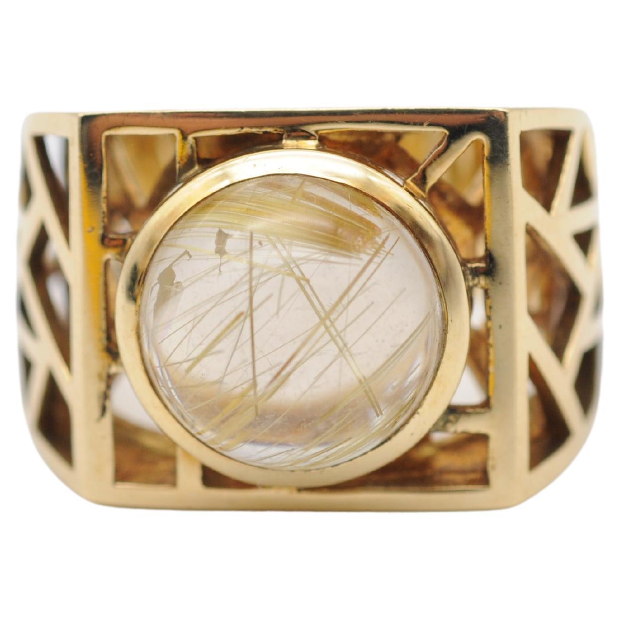fashionable Jette Joop ring 18k yellow gold For Sale at 1stDibs