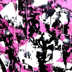 3 Pareidolic figures on pink background