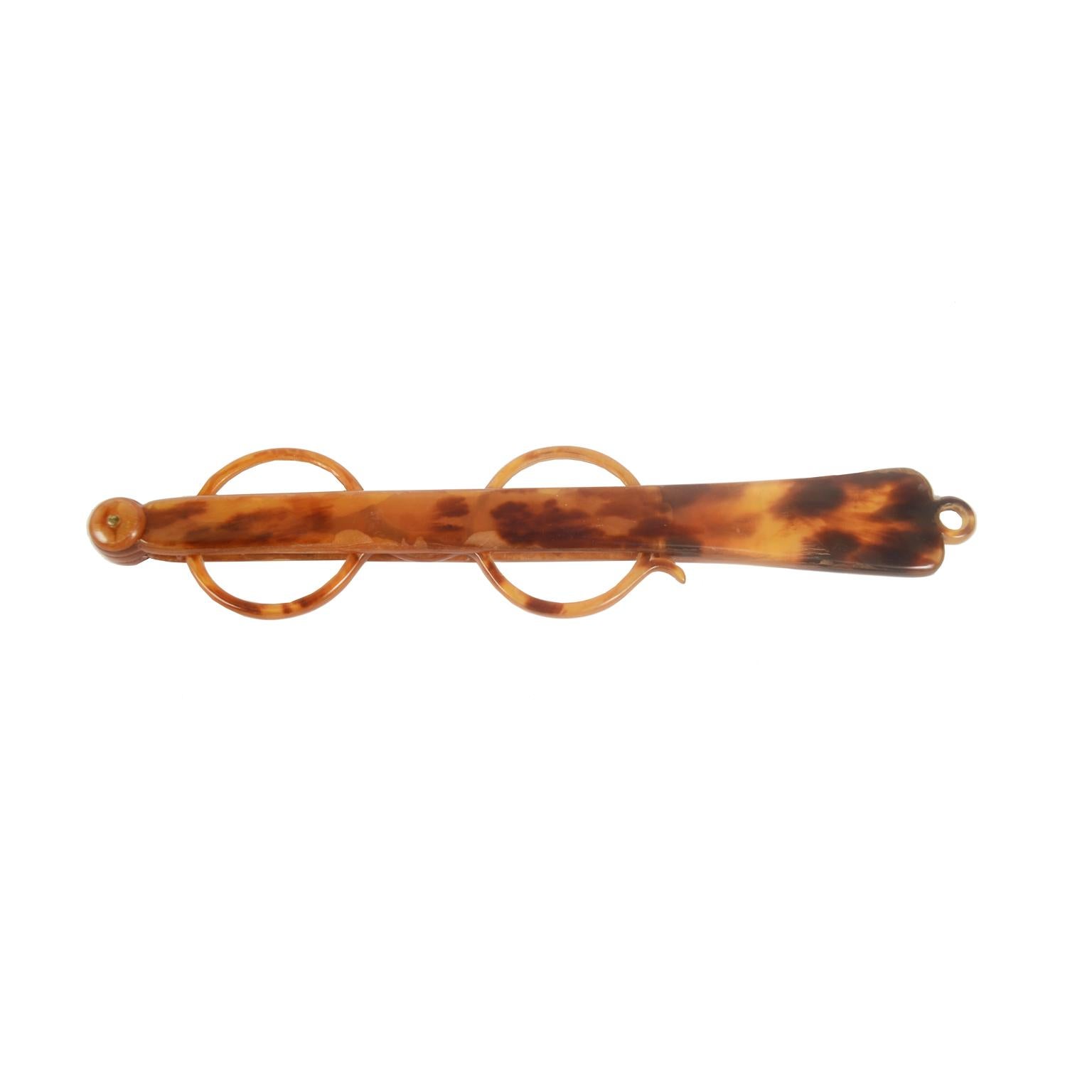 Mid-19th Century Fassamano French Tortoise antique Eyeglasses second half  19th Century  For Sale