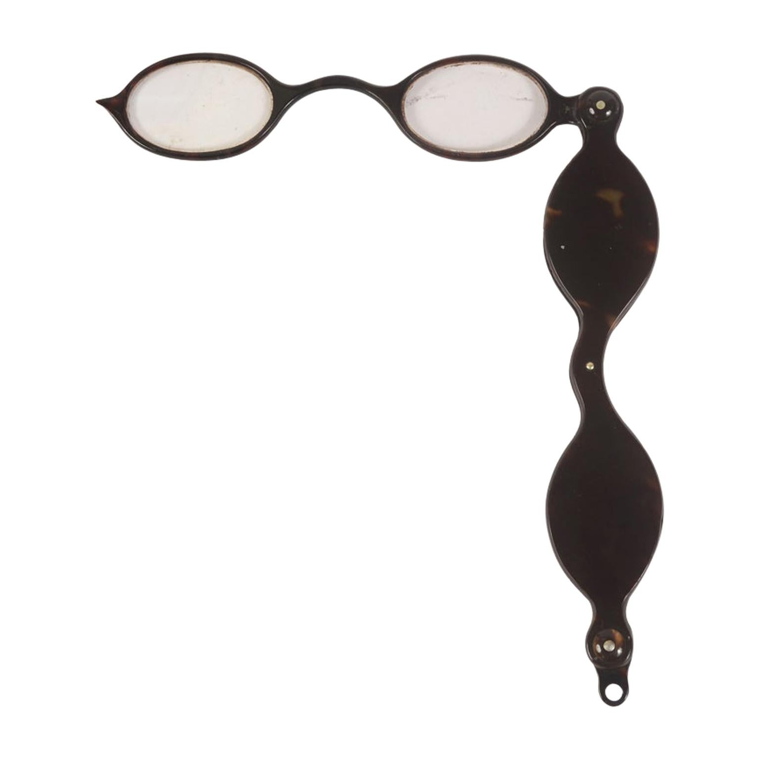 Fassamano French Tortoise Antique Eyeglasses Second Half  19th Century  For Sale