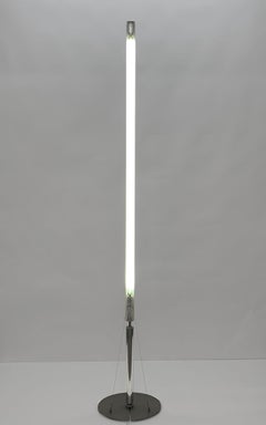 Fassina & Forcolini Midcentury Chrome Floor Lamp for Italiana Luce, Italy, 1980s