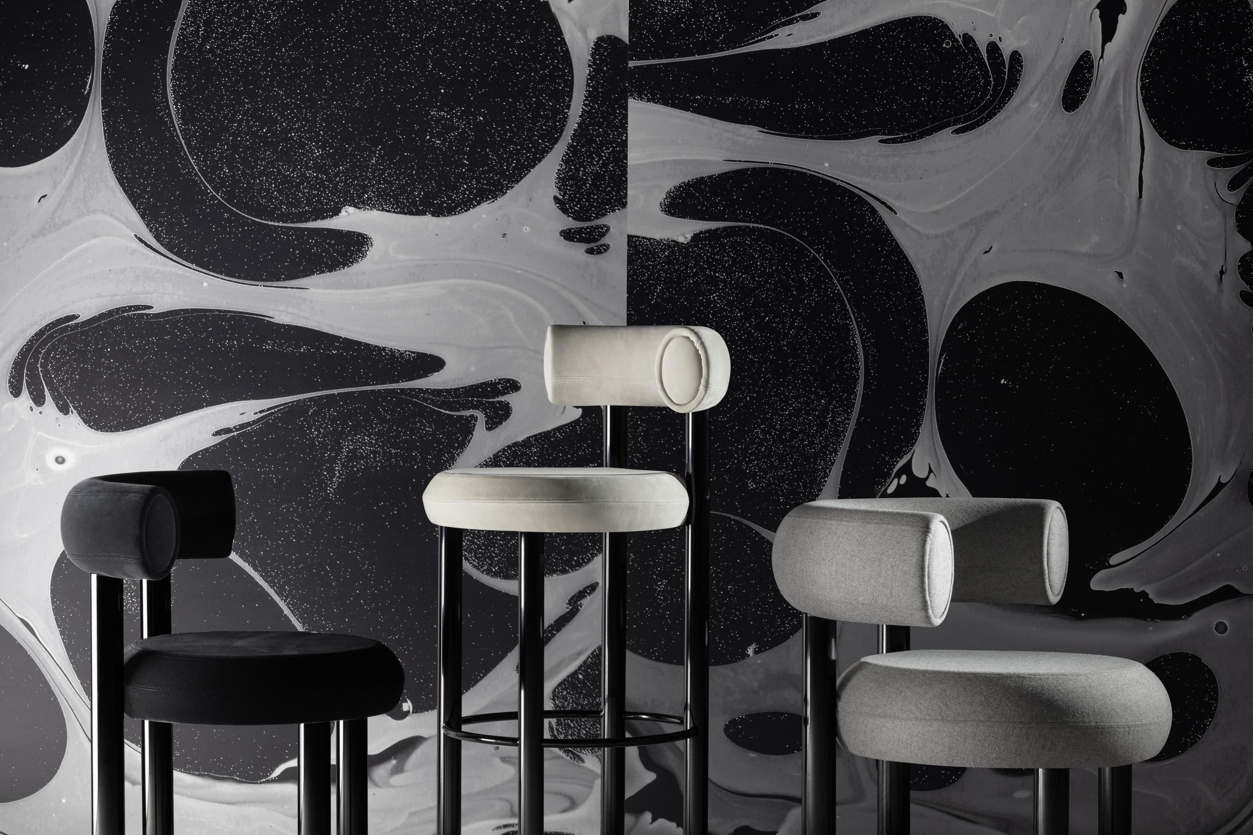 FAT Barstool with Black legs by Tom Dixon For Sale 6