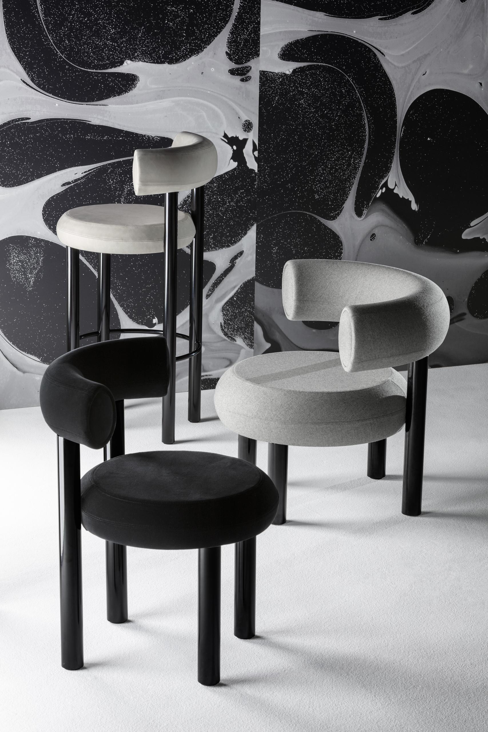 FAT Barstool with Black legs by Tom Dixon For Sale 7