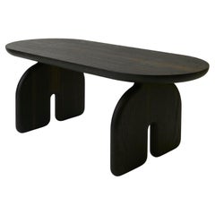 FAT COWBOY Coffee Table by Hamilton Holmes, Oxidized Red Oak, Handmade Design