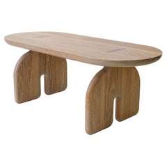 FAT COWBOY Coffee Table by Hamilton Holmes, White Oak, Handmade Design