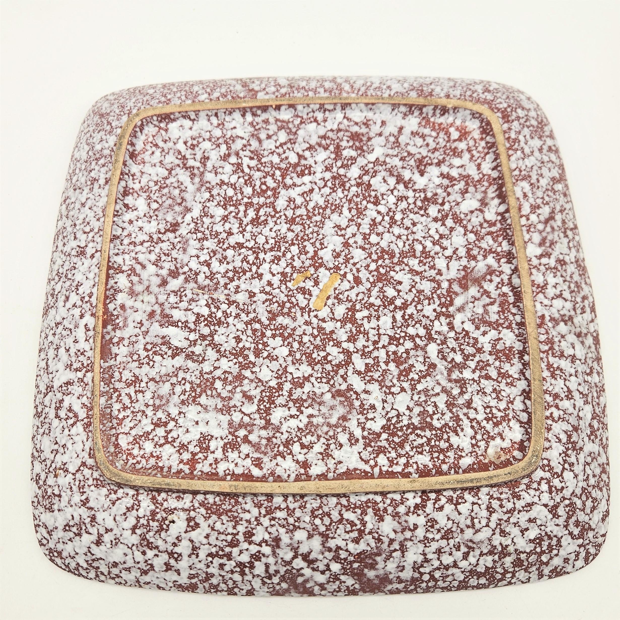 Cuenco gordo de lava de Bodo Mans para Bay Keramik. 1950 - 1959 Alemán en venta