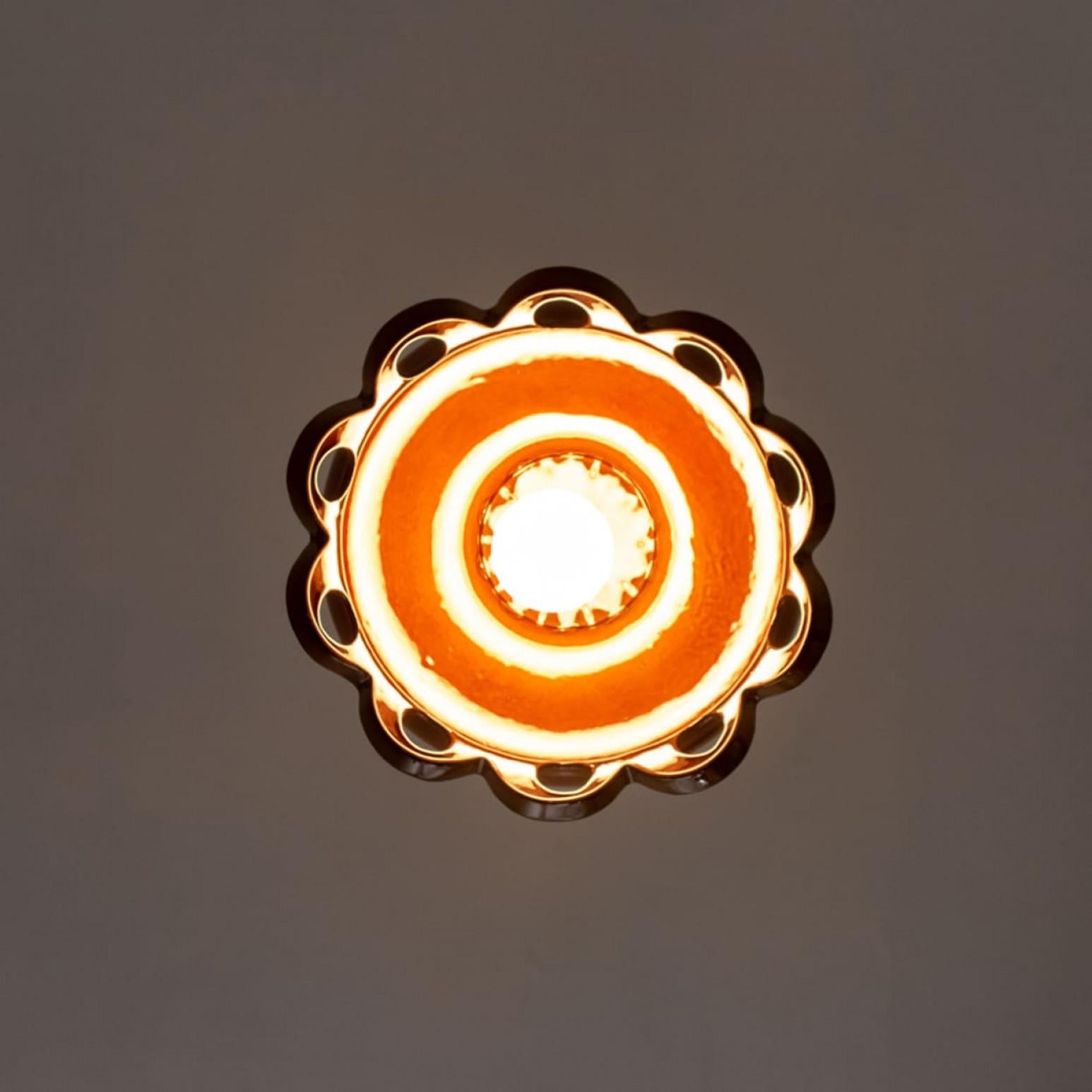 Lustre en céramique émaillée Fat Lava Brown, Allemagne en vente 3