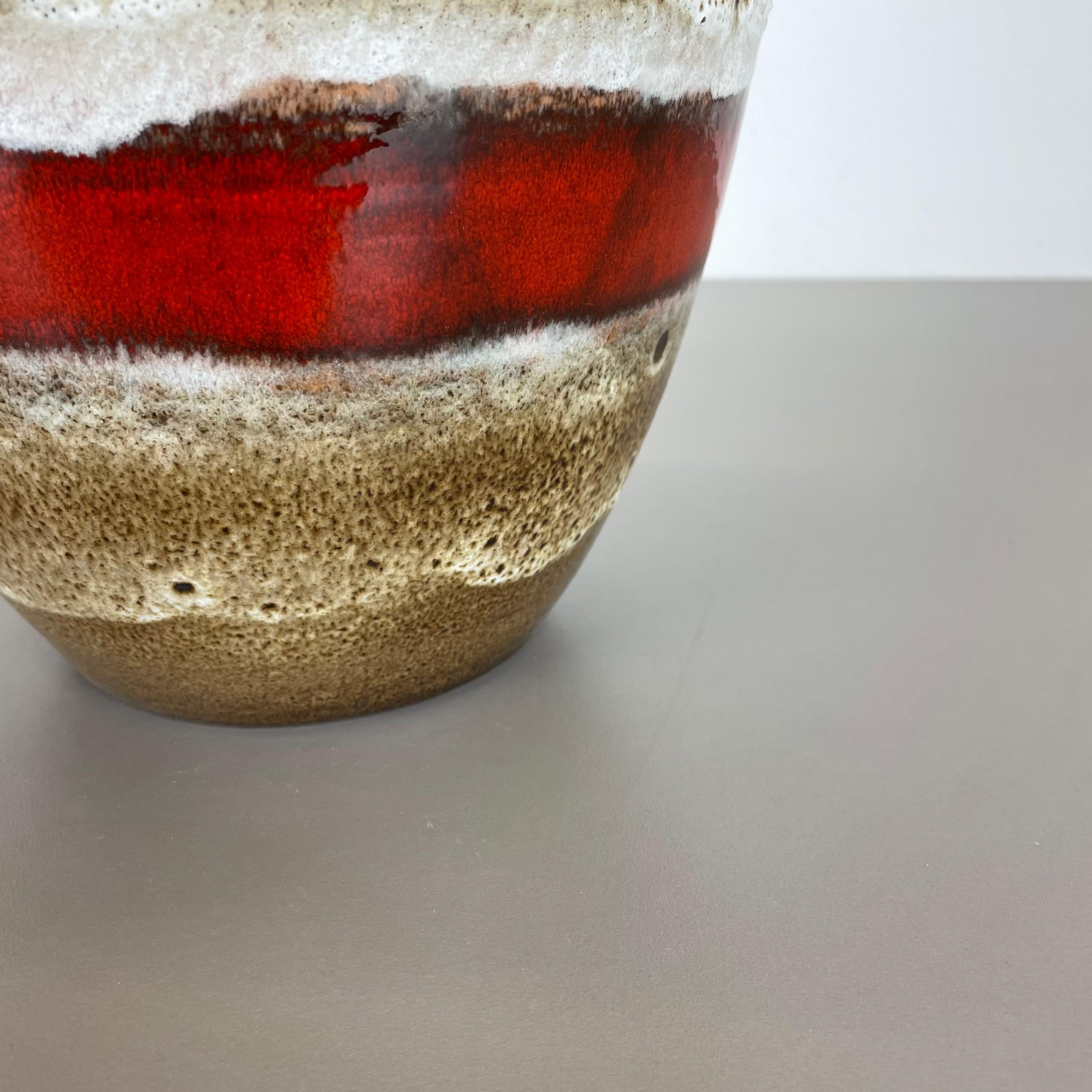 Vaso da terra in ceramica Lava grassa Heinz Siery Carstens Tönnieshof Germania 1970 in vendita 4