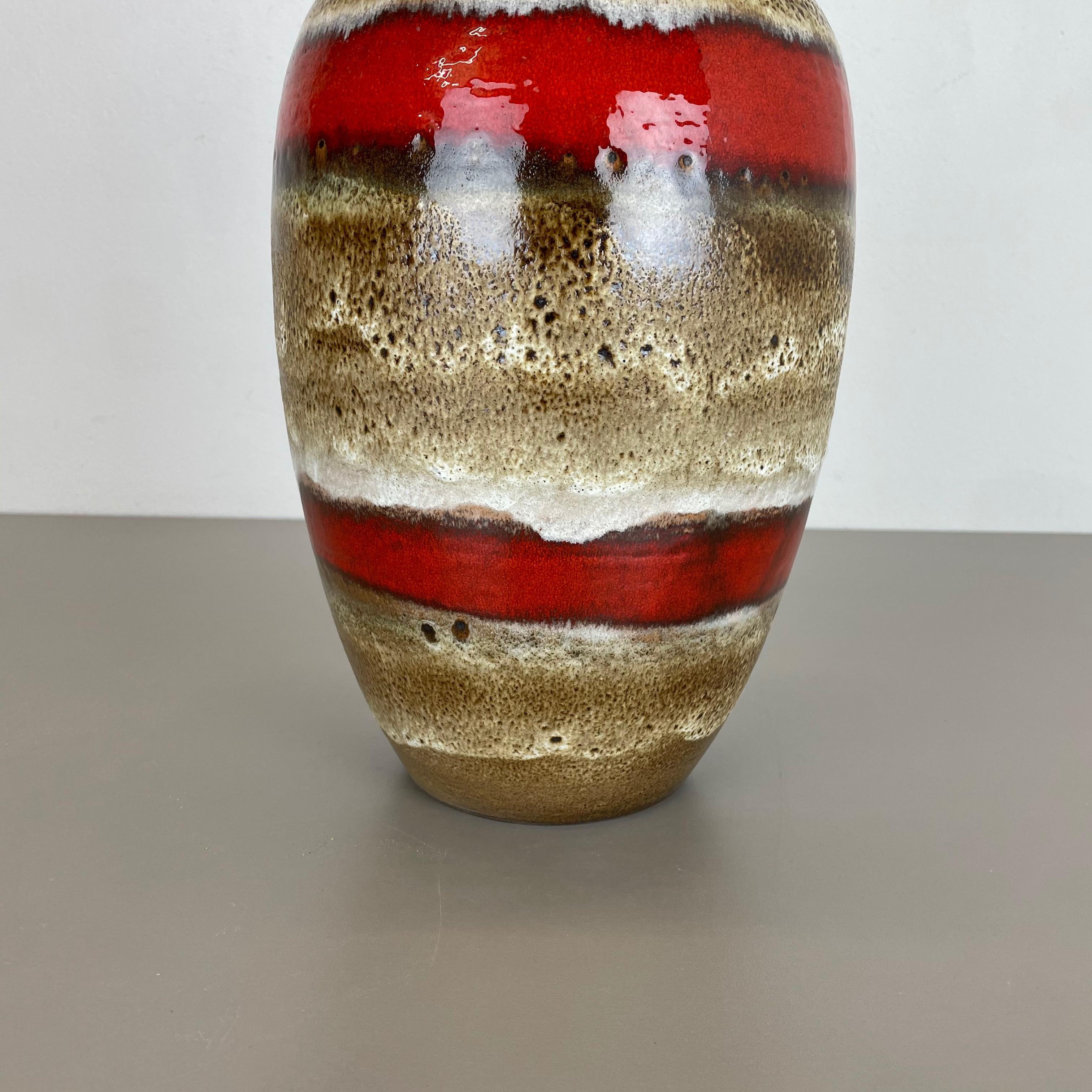 Vaso da terra in ceramica Lava grassa Heinz Siery Carstens Tönnieshof Germania 1970 In condizioni buone in vendita a Kirchlengern, DE