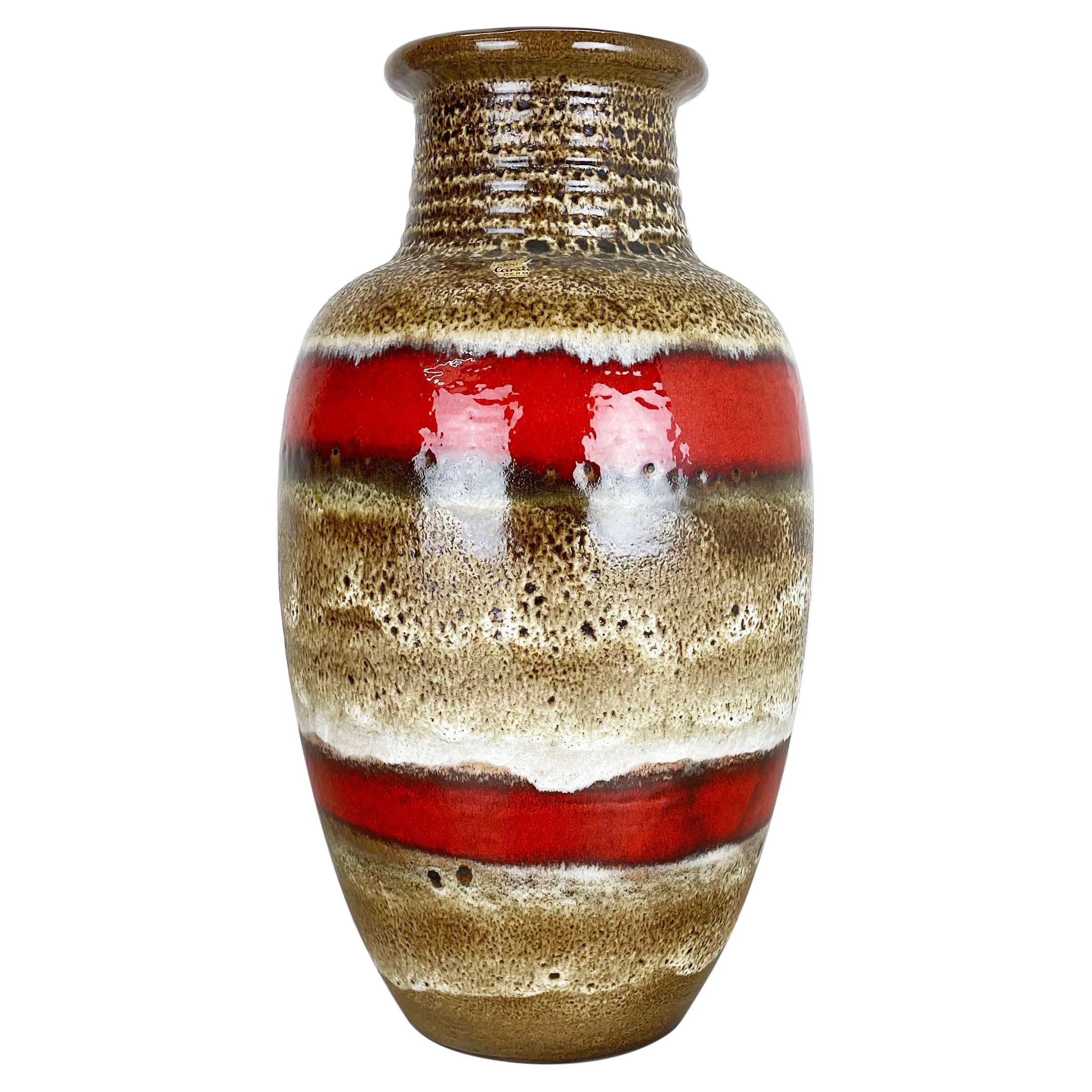 Vaso da terra in ceramica Lava grassa Heinz Siery Carstens Tönnieshof Germania 1970 in vendita