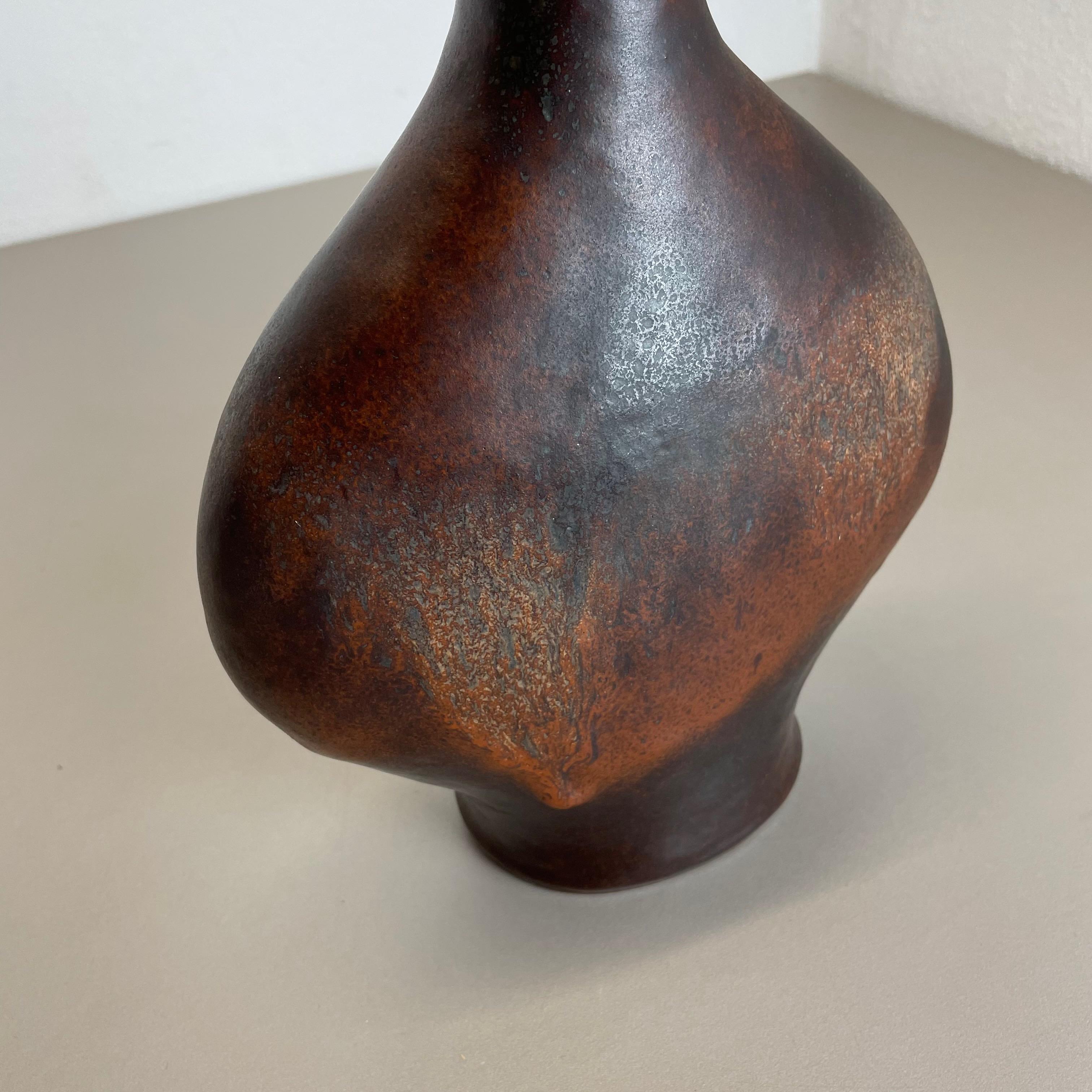 Vase en poterie de lave grasse Gerda Heukeroth Carstens Tönnieshof Allemagne, années 1970 en vente 4