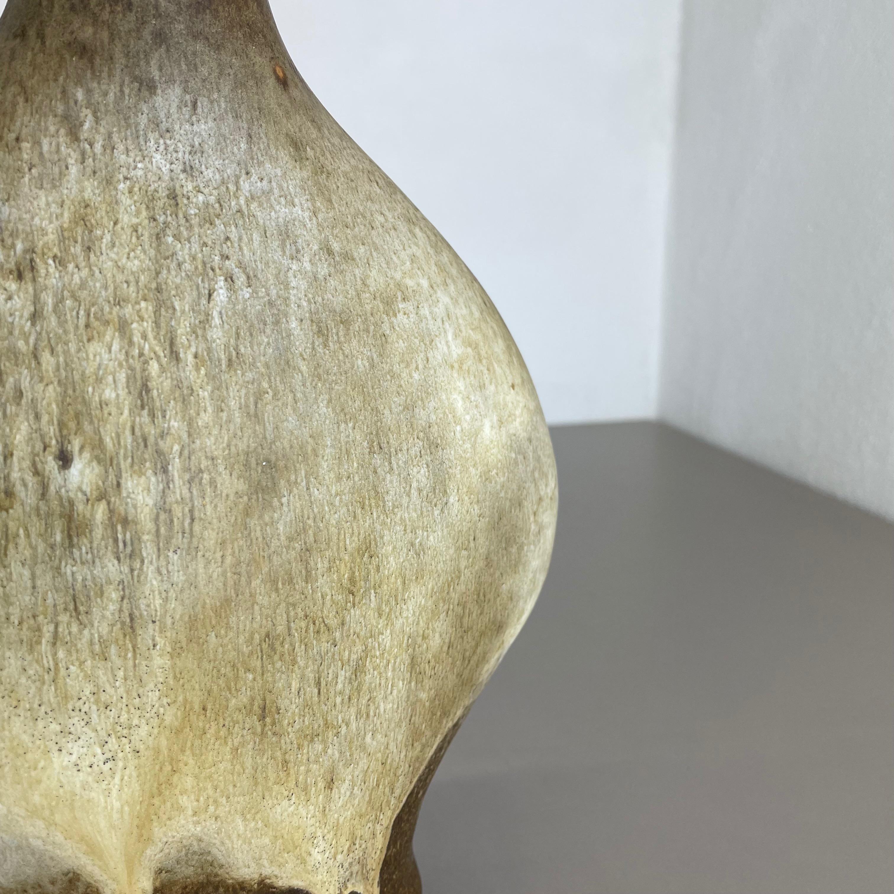 Vaso in ceramica lava grassa Gerda Heukeroth Carstens Tönnieshof Germania, anni '70 in vendita 4