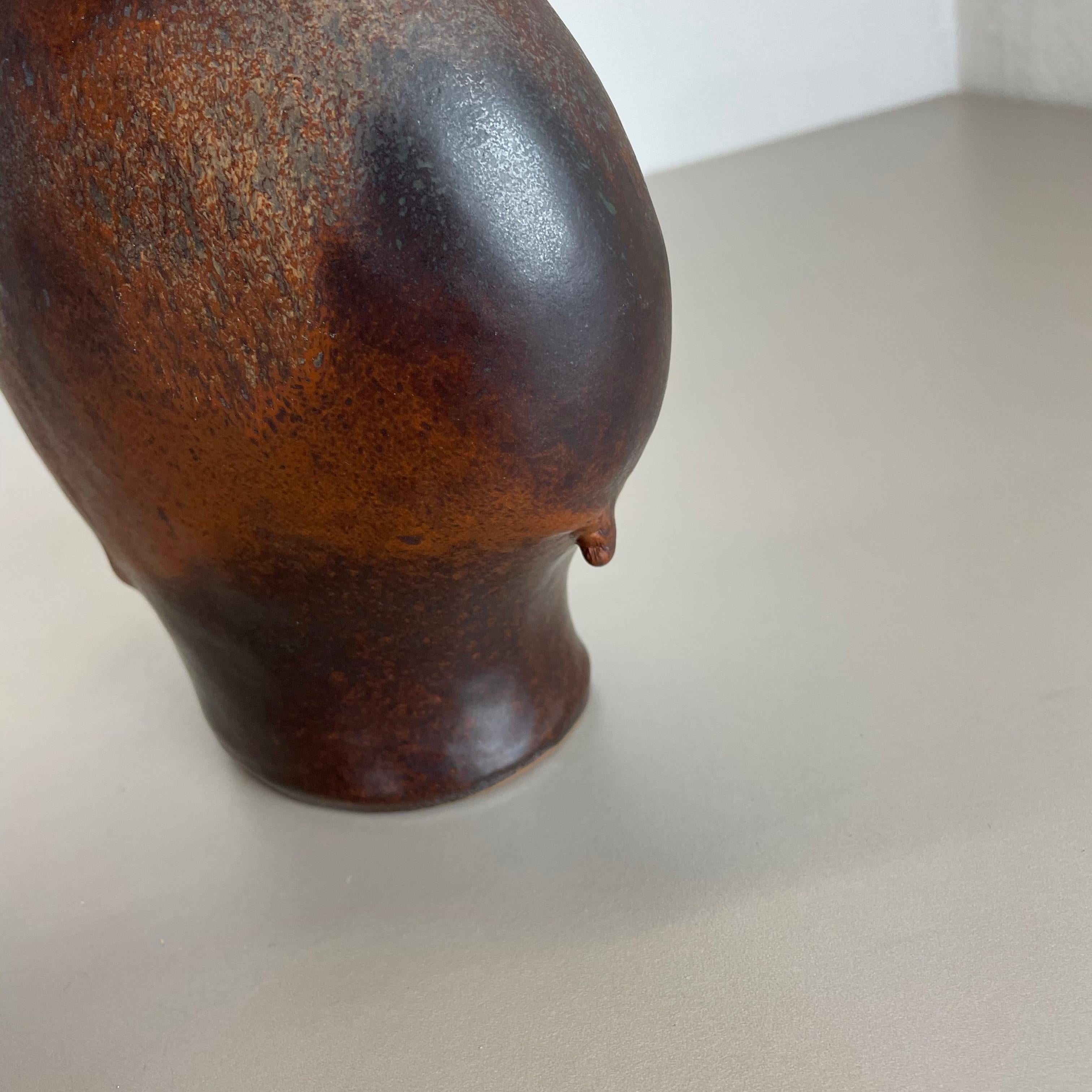 Fat Lava Ceramic Pottery Vase Gerda Heukeroth Carstens Tönnieshof Germany, 1970s For Sale 9