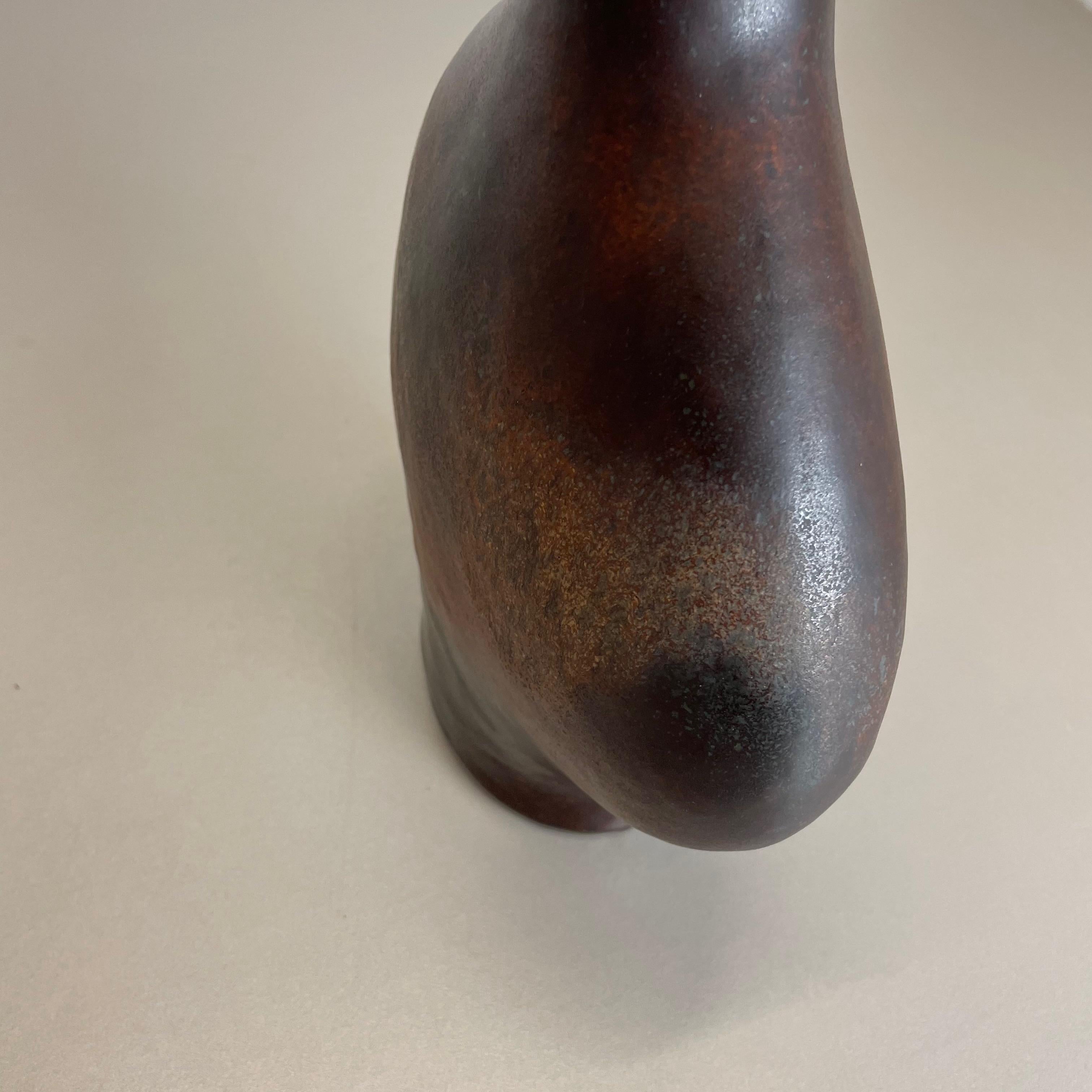 Fat Lava Ceramic Pottery Vase Gerda Heukeroth Carstens Tönnieshof Germany, 1970s For Sale 4