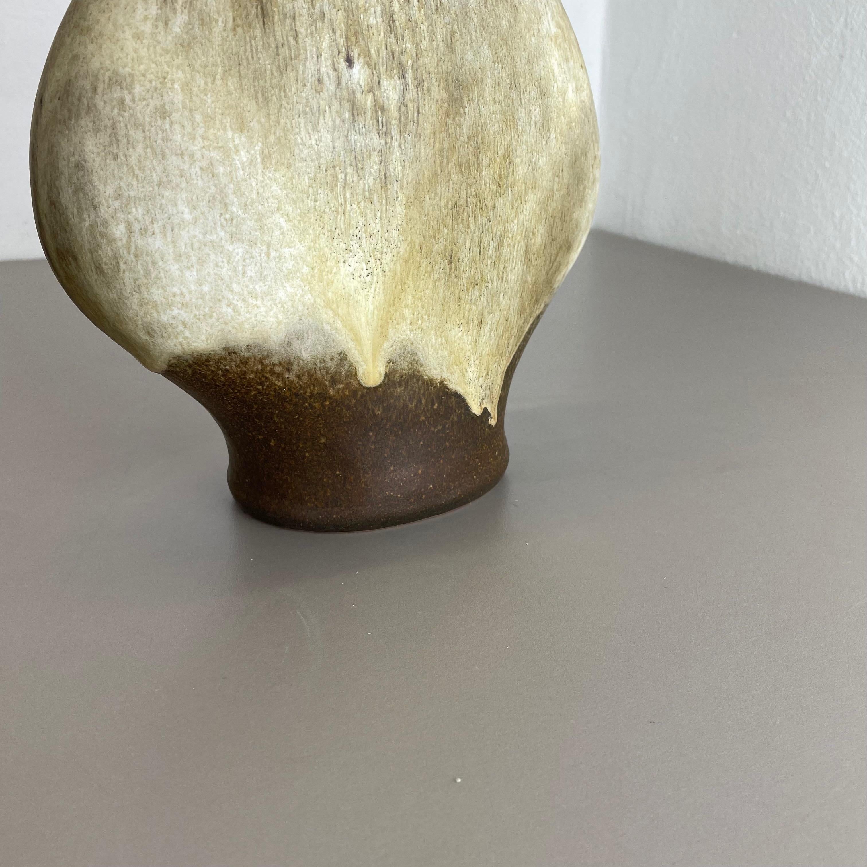 Vaso in ceramica lava grassa Gerda Heukeroth Carstens Tönnieshof Germania, anni '70 in vendita 2