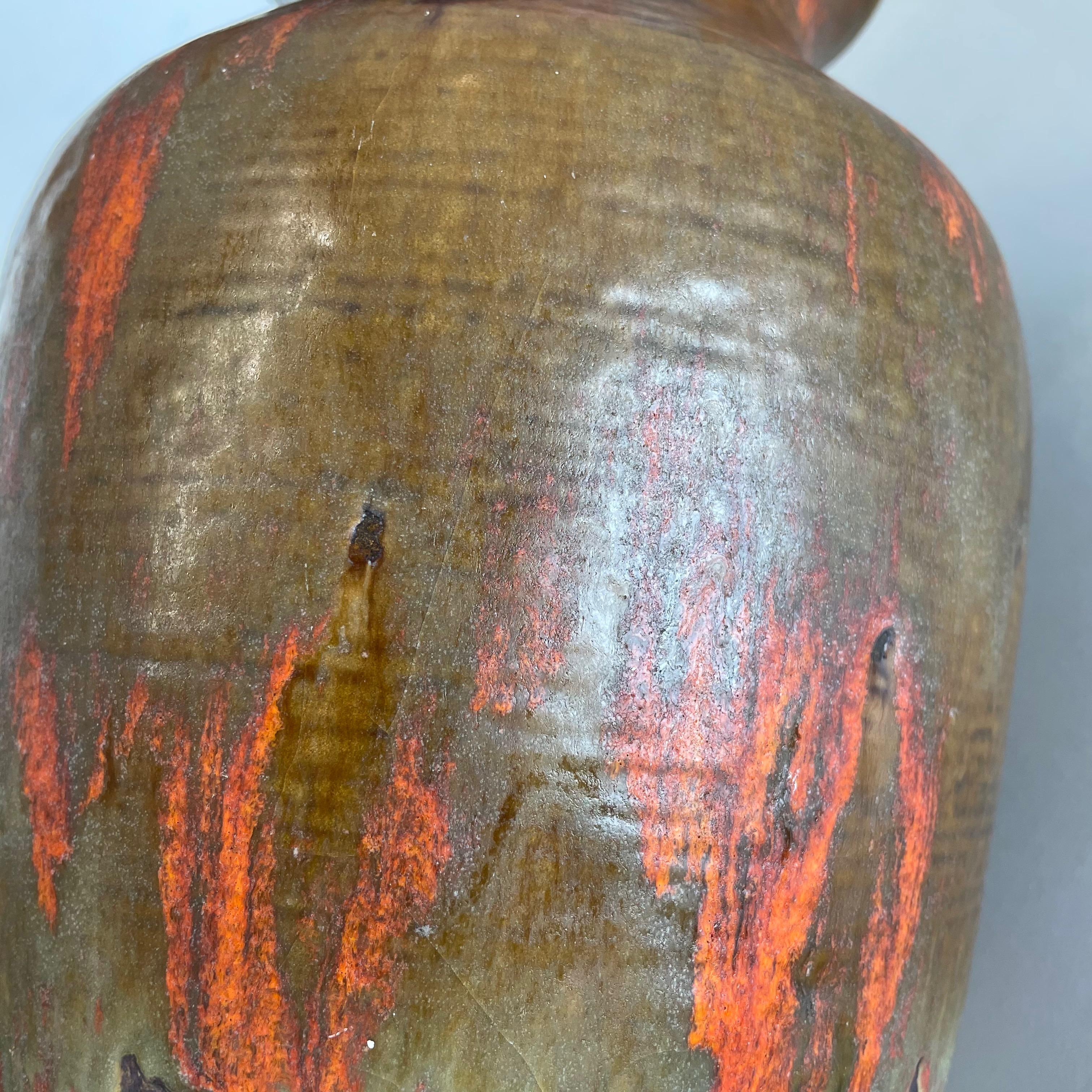 Vase en céramique Fat Lava Heinz Siery Carstens Tönnieshof, Allemagne, années 1960 en vente 3