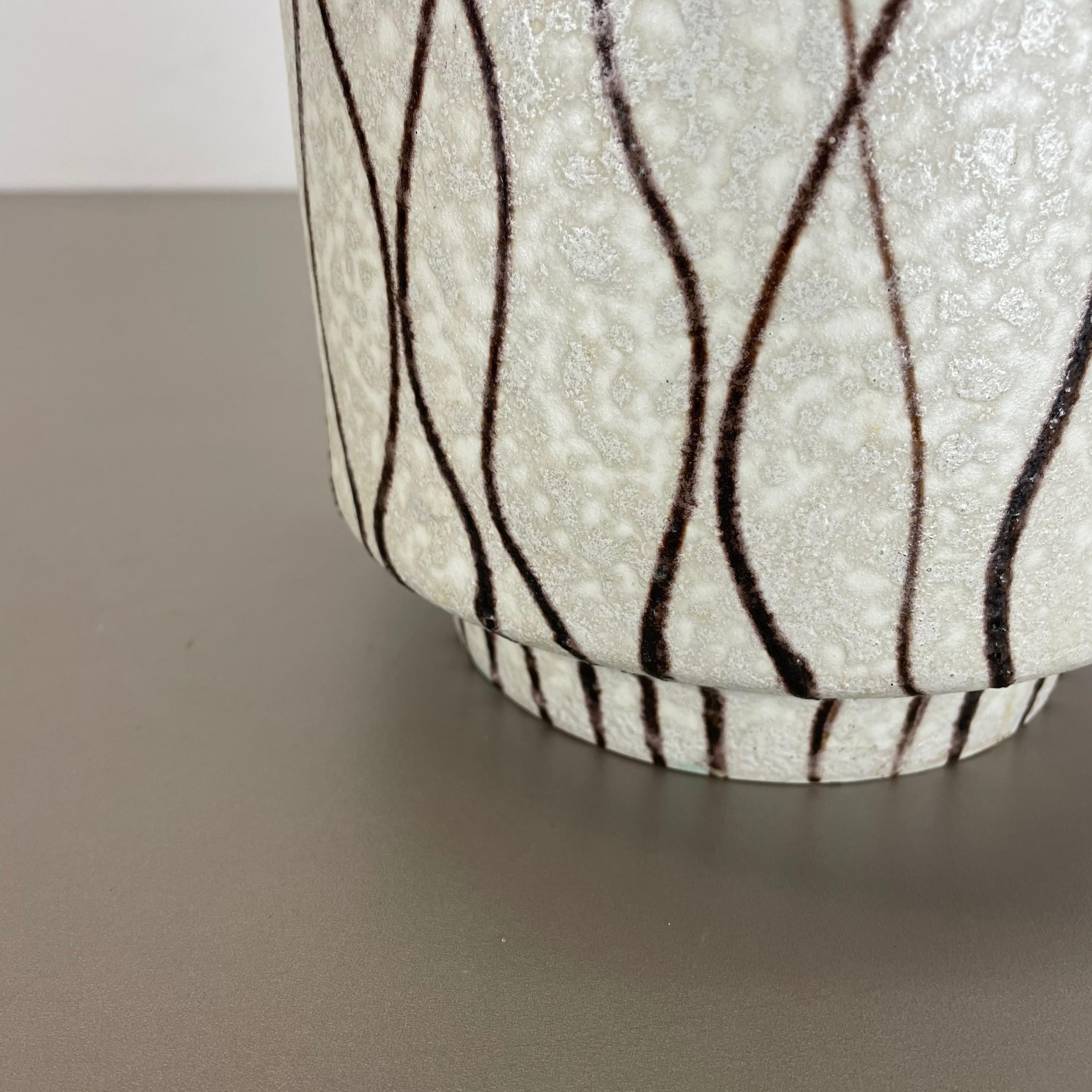 Vase aus fetter Lava-Keramik Heinz Siery Carstens Tönnieshof, Deutschland, 1960er Jahre im Angebot 5