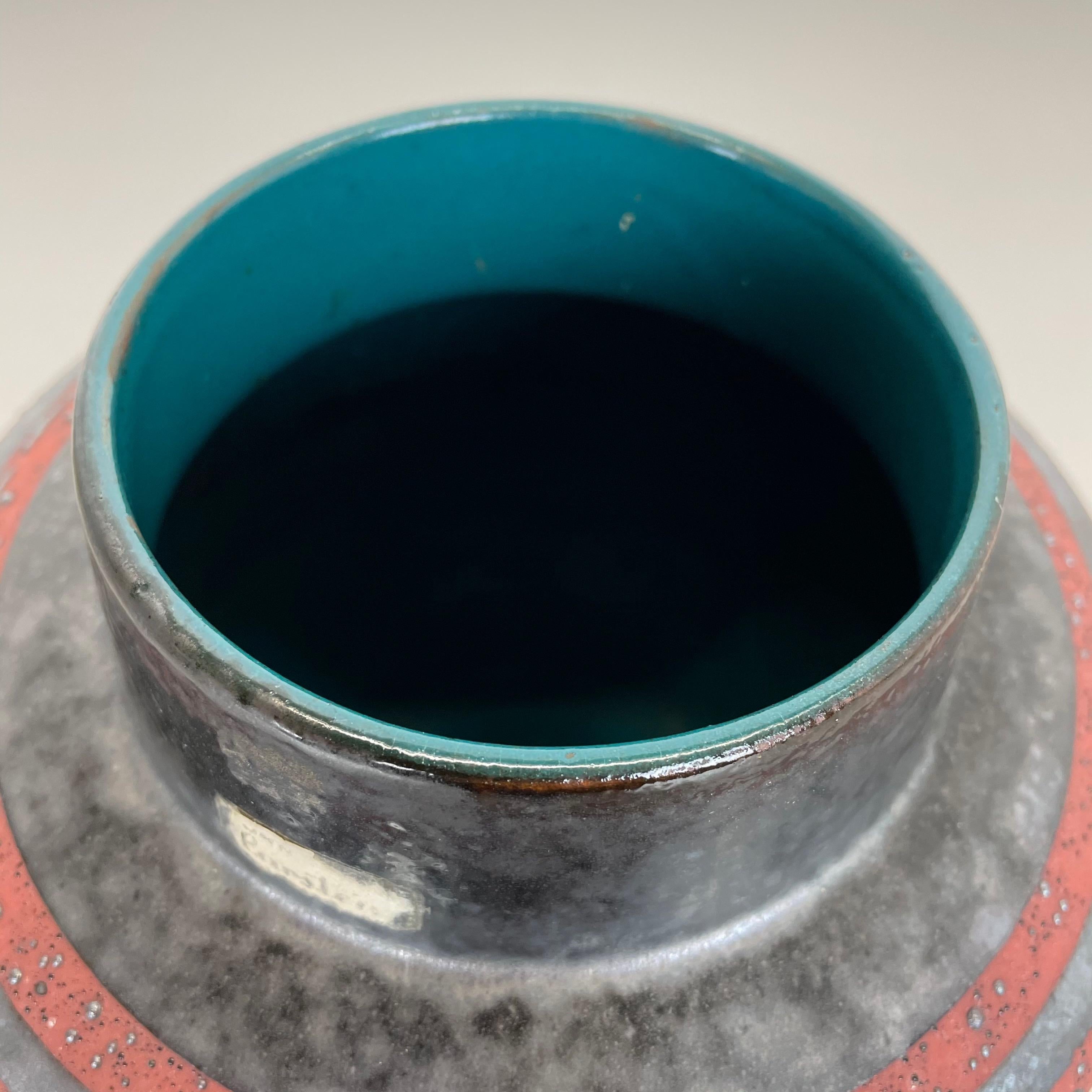 Fat Lava Ceramic Pottery Vase Heinz Siery Carstens Tönnieshof, Germany, 1960s 5