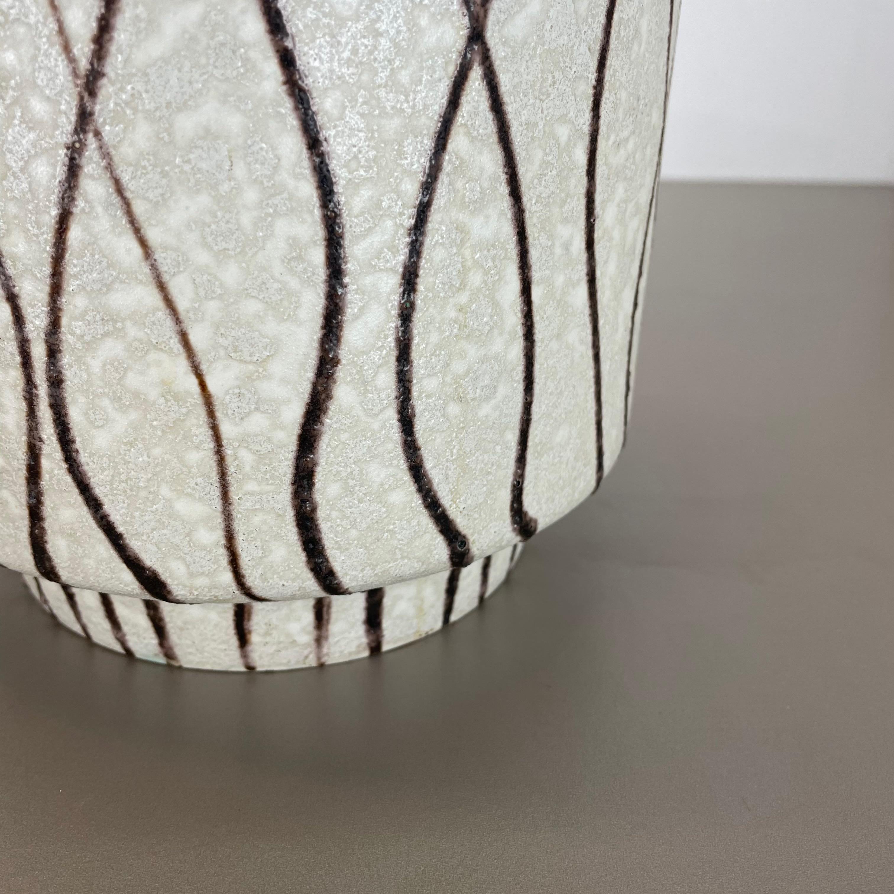 Vase aus fetter Lava-Keramik Heinz Siery Carstens Tönnieshof, Deutschland, 1960er Jahre im Angebot 6