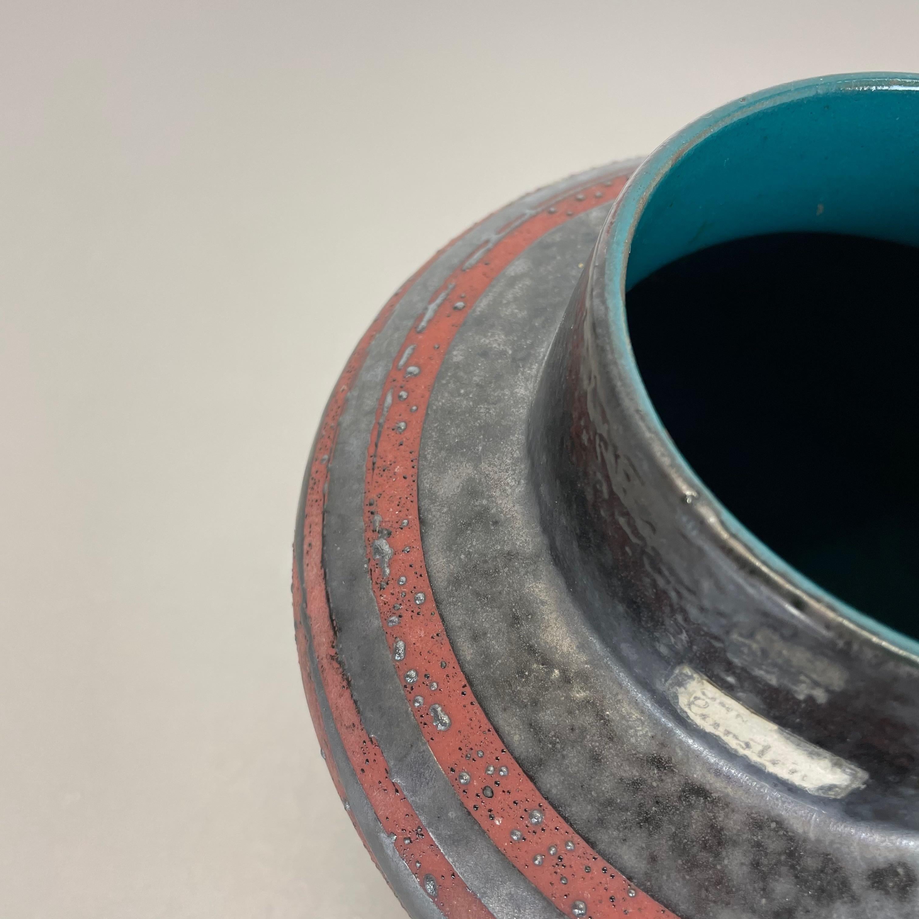 Fat Lava Ceramic Pottery Vase Heinz Siery Carstens Tönnieshof, Germany, 1960s 6