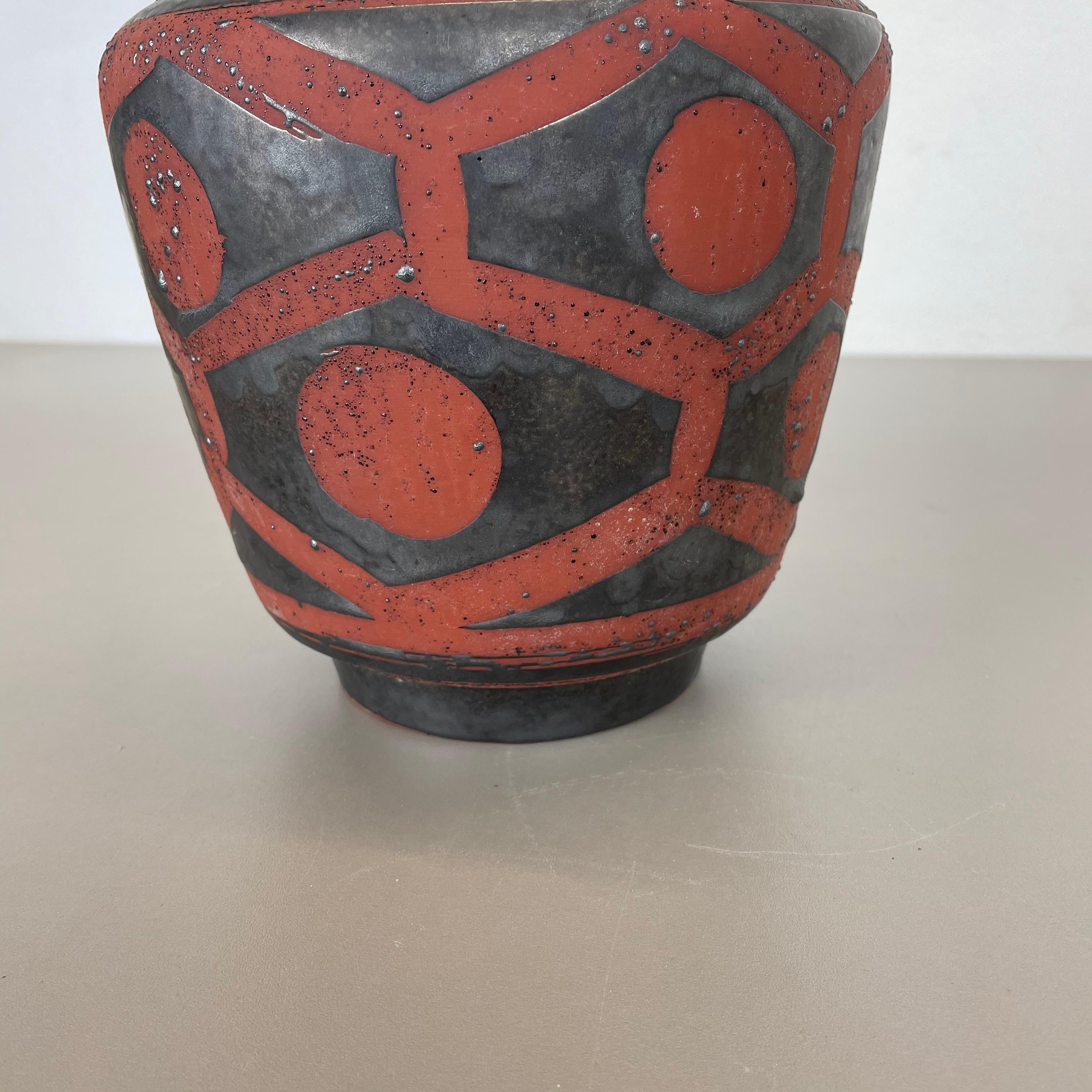 Fat Lava Ceramic Pottery Vase Heinz Siery Carstens Tönnieshof, Germany, 1960s 7