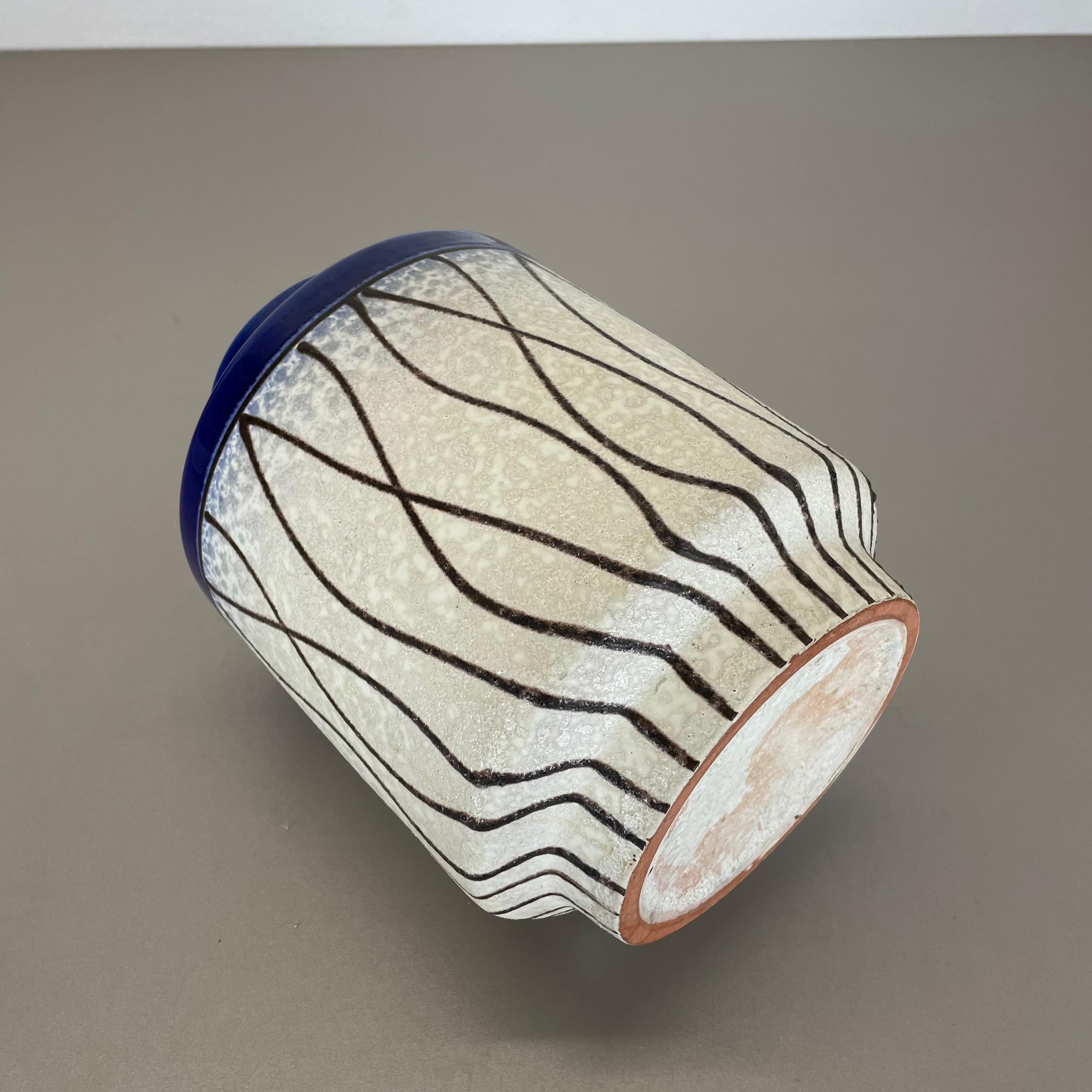 Fat Lava Ceramic Pottery Vase Heinz Siery Carstens Tönnieshof, Germany, 1960s For Sale 9