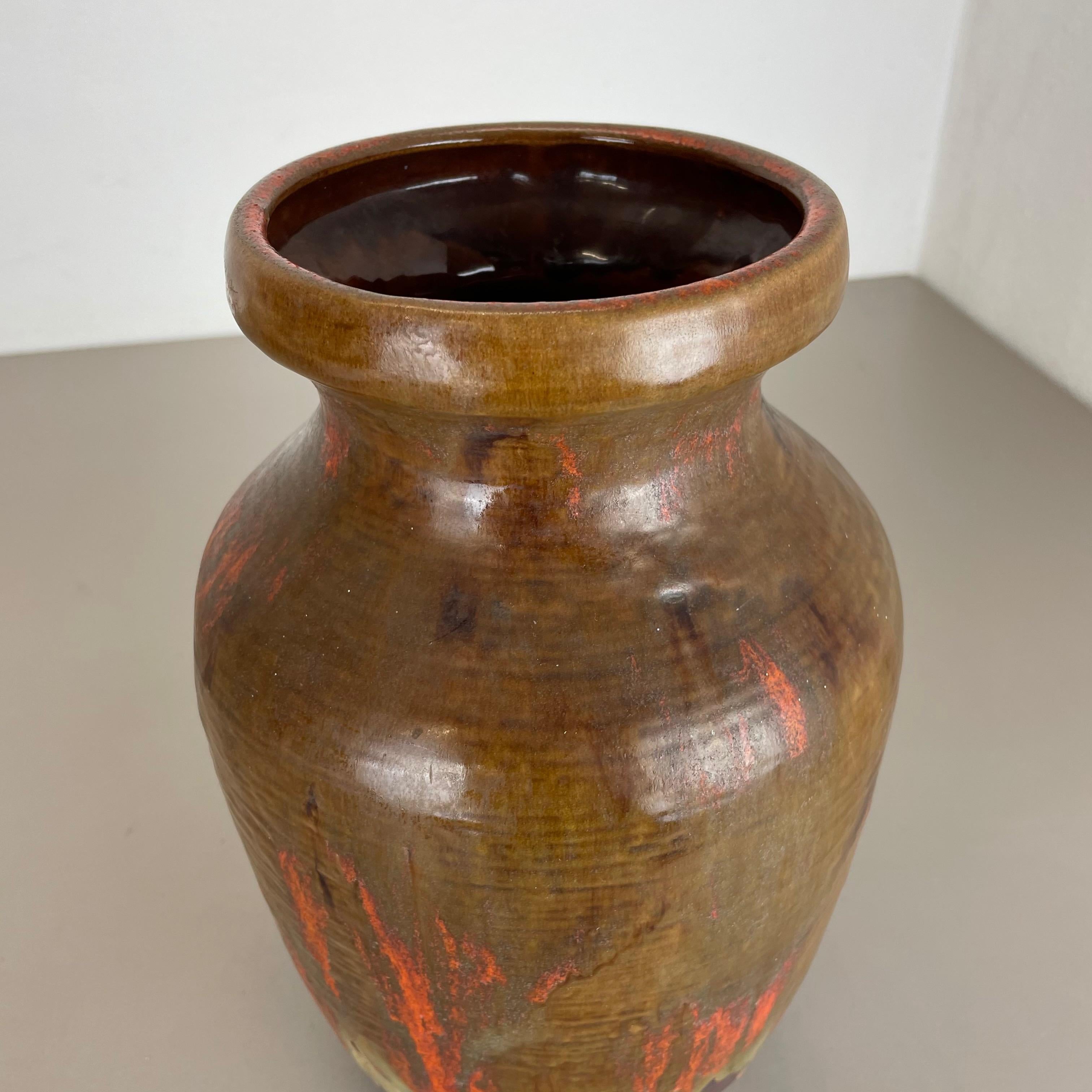 Vase en céramique Fat Lava Heinz Siery Carstens Tönnieshof, Allemagne, années 1960 en vente 8