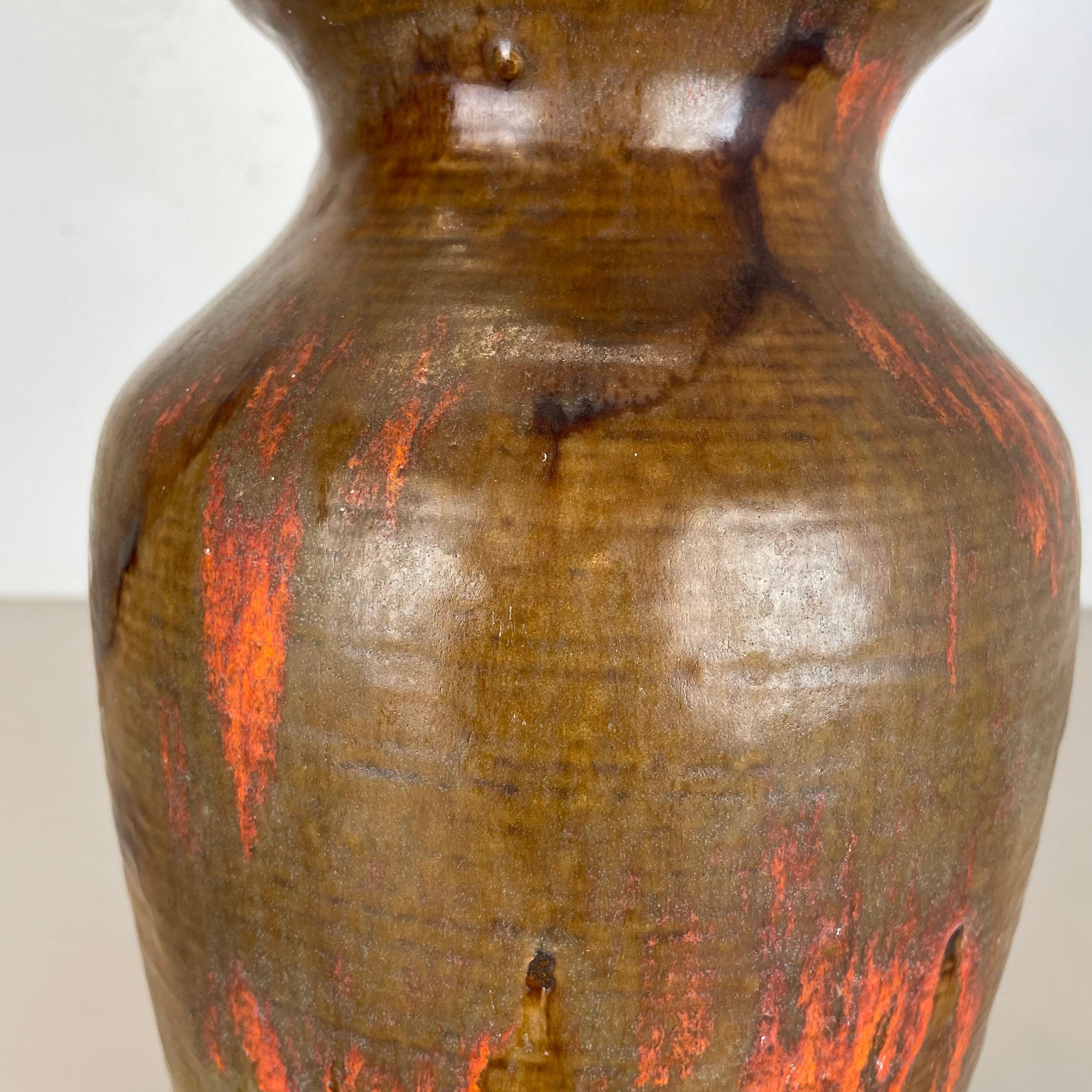 Vase aus fetter Lava-Keramik Heinz Siery Carstens Tönnieshof, Deutschland, 1960er Jahre im Angebot 1
