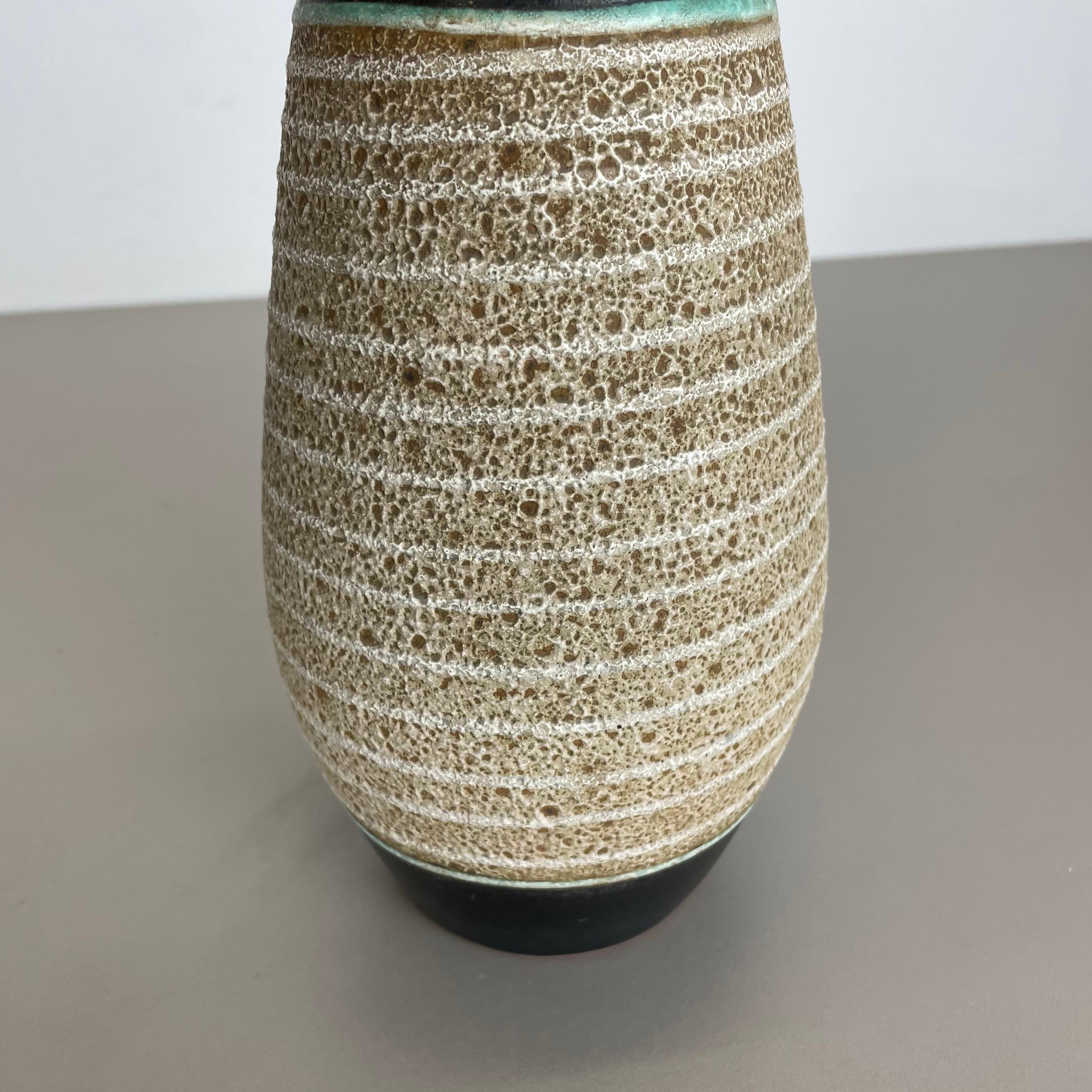 Vase en céramique de lave grasse Heinz Siery Carstens Tnnieshof, Allemagne, années 1960 en vente 2