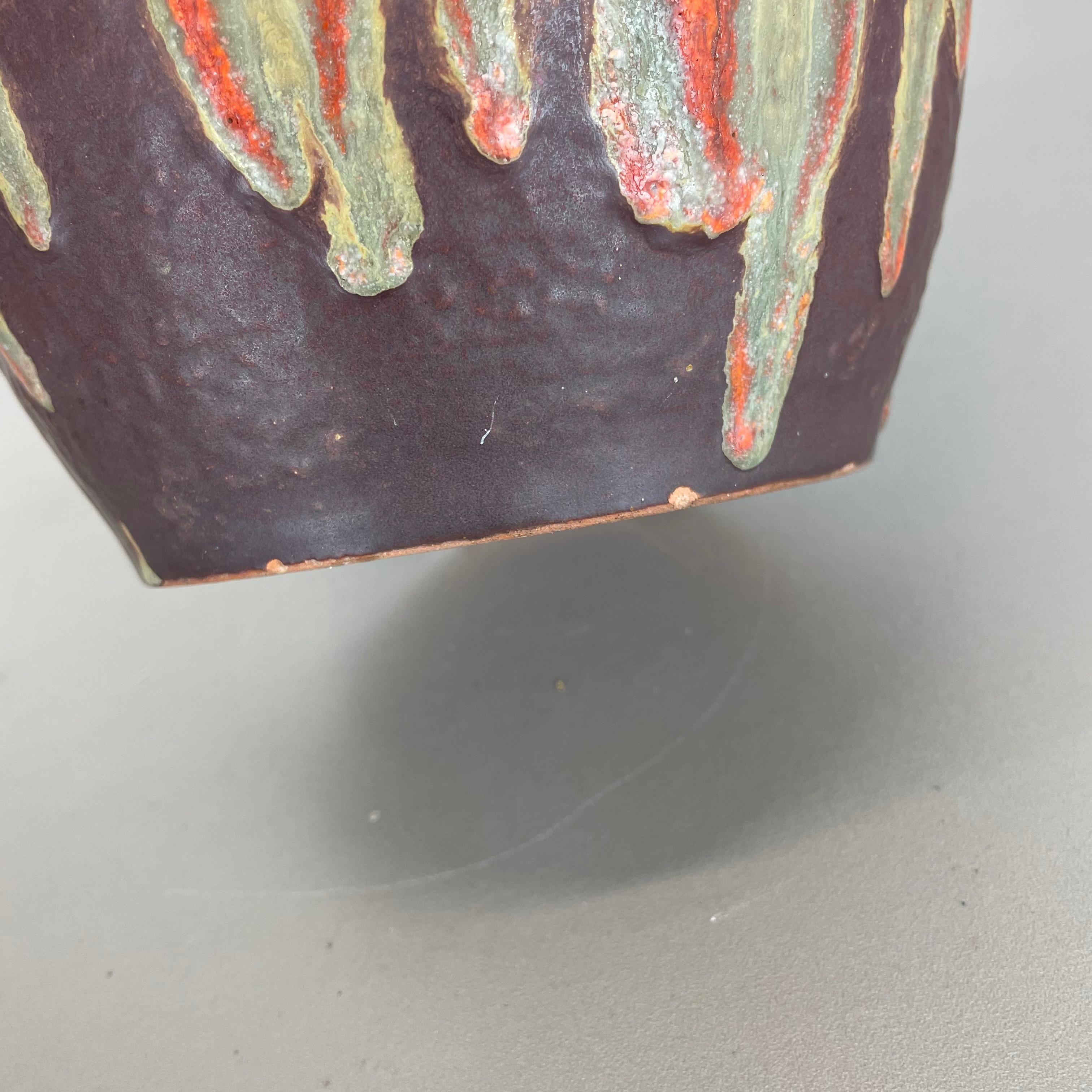 Vase en céramique Fat Lava Heinz Siery Carstens Tönnieshof, Allemagne, années 1960 en vente 2