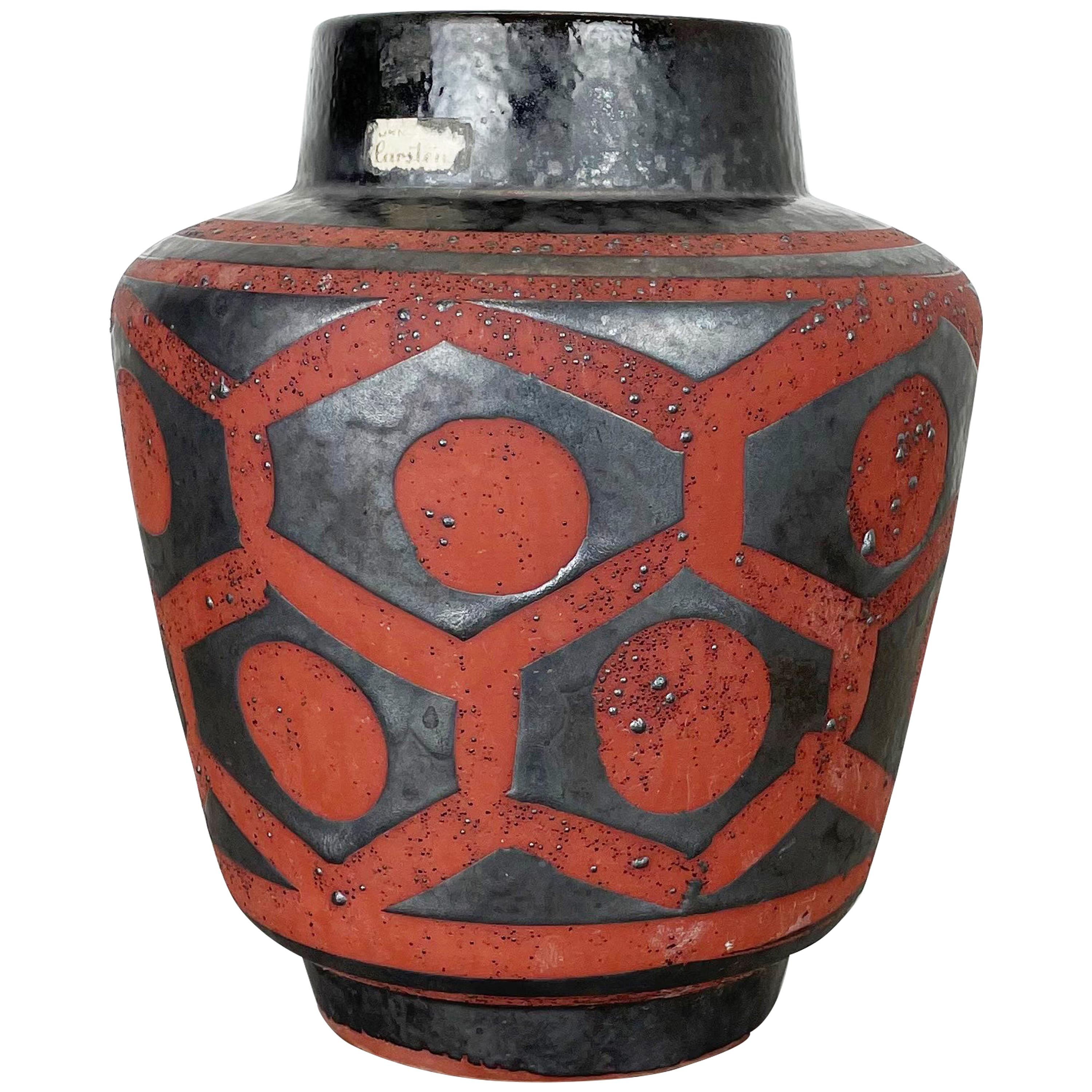 Fat Lava Ceramic Pottery Vase Heinz Siery Carstens Tönnieshof, Germany, 1960s