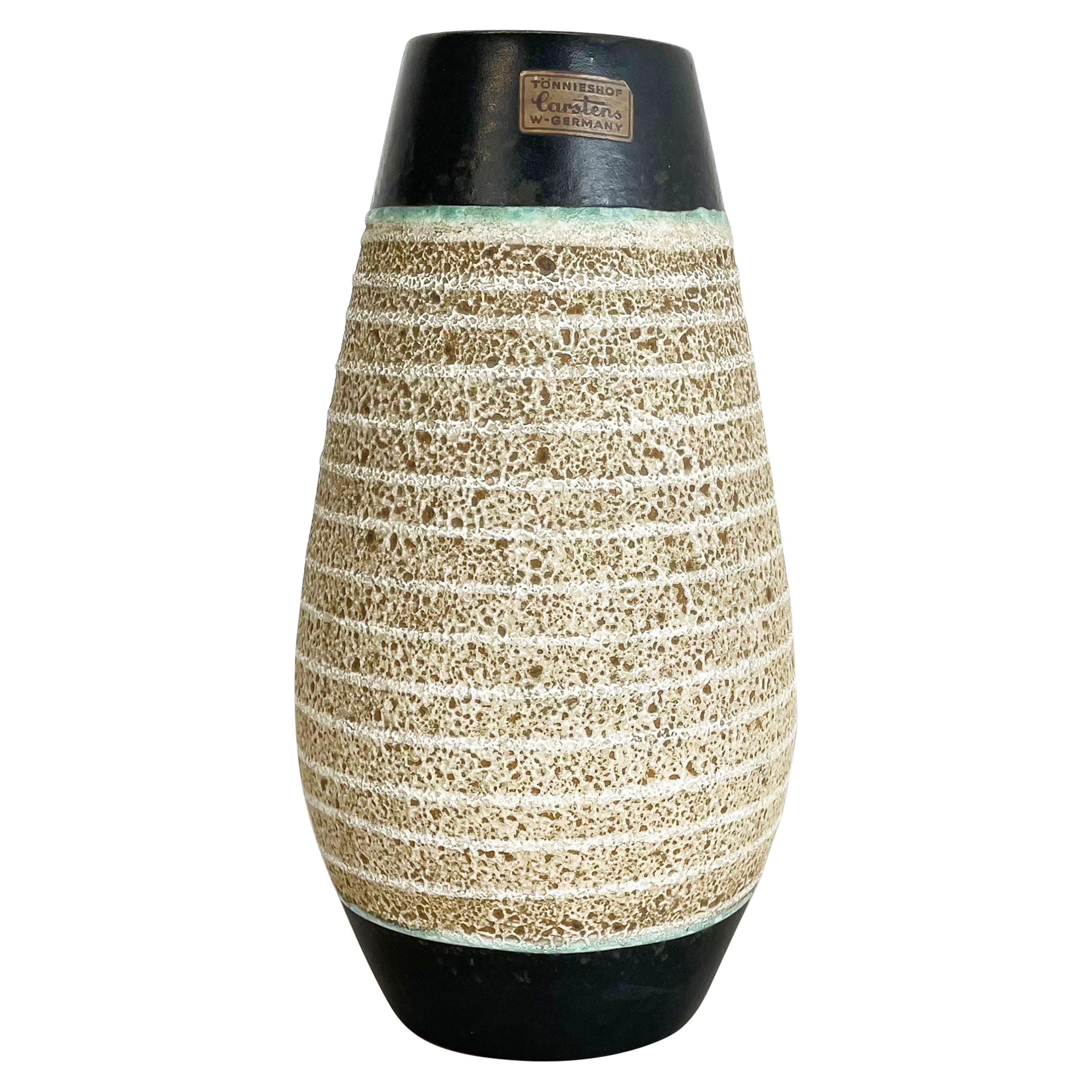 Fat Lava Ceramic Pottery Vase Heinz Siery Carstens Tönnieshof, Germany, 1960s For Sale