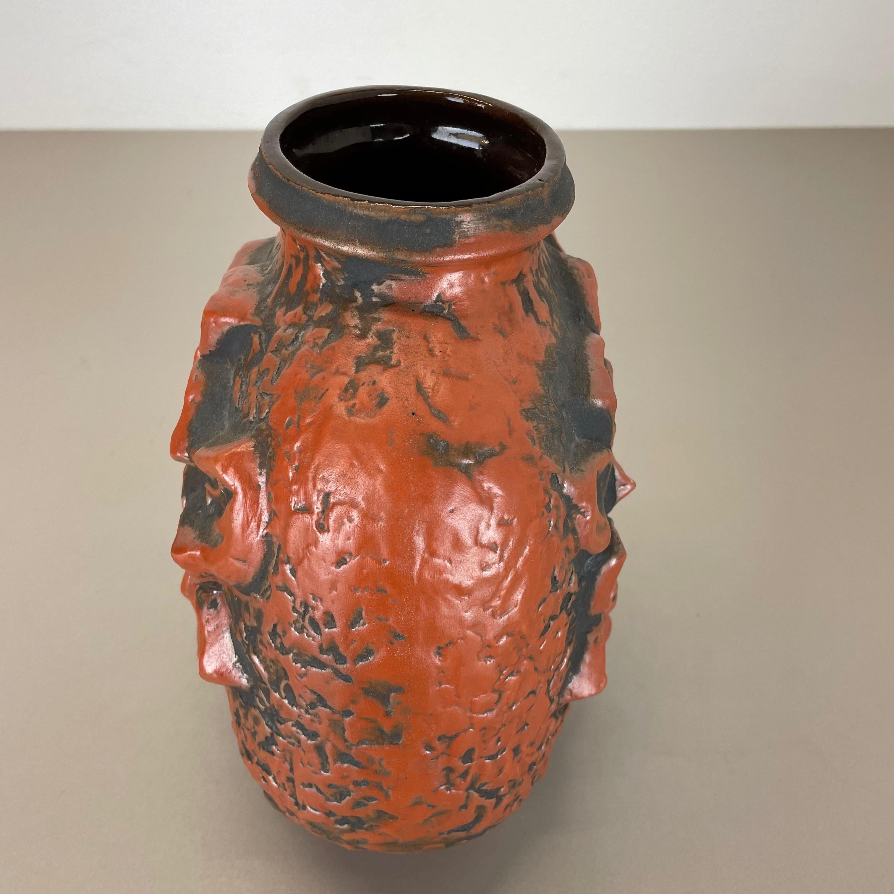Vase en céramique de lave grasse Heinz Siery Carstens Tnnieshof, Allemagne, 1970 en vente 3