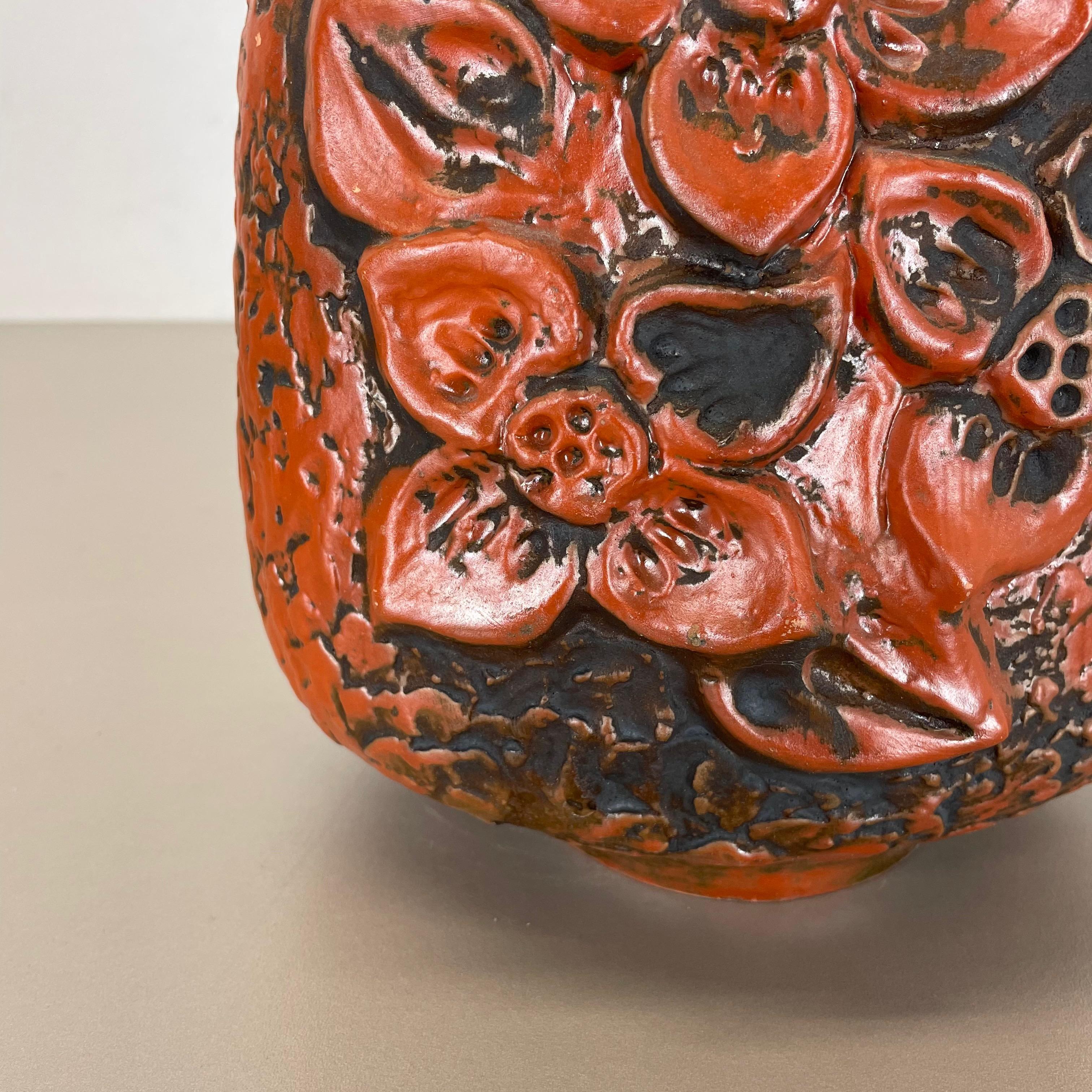 Vase en céramique de lave grasse Heinz Siery Carstens Tnnieshof, Allemagne, 1970 en vente 4