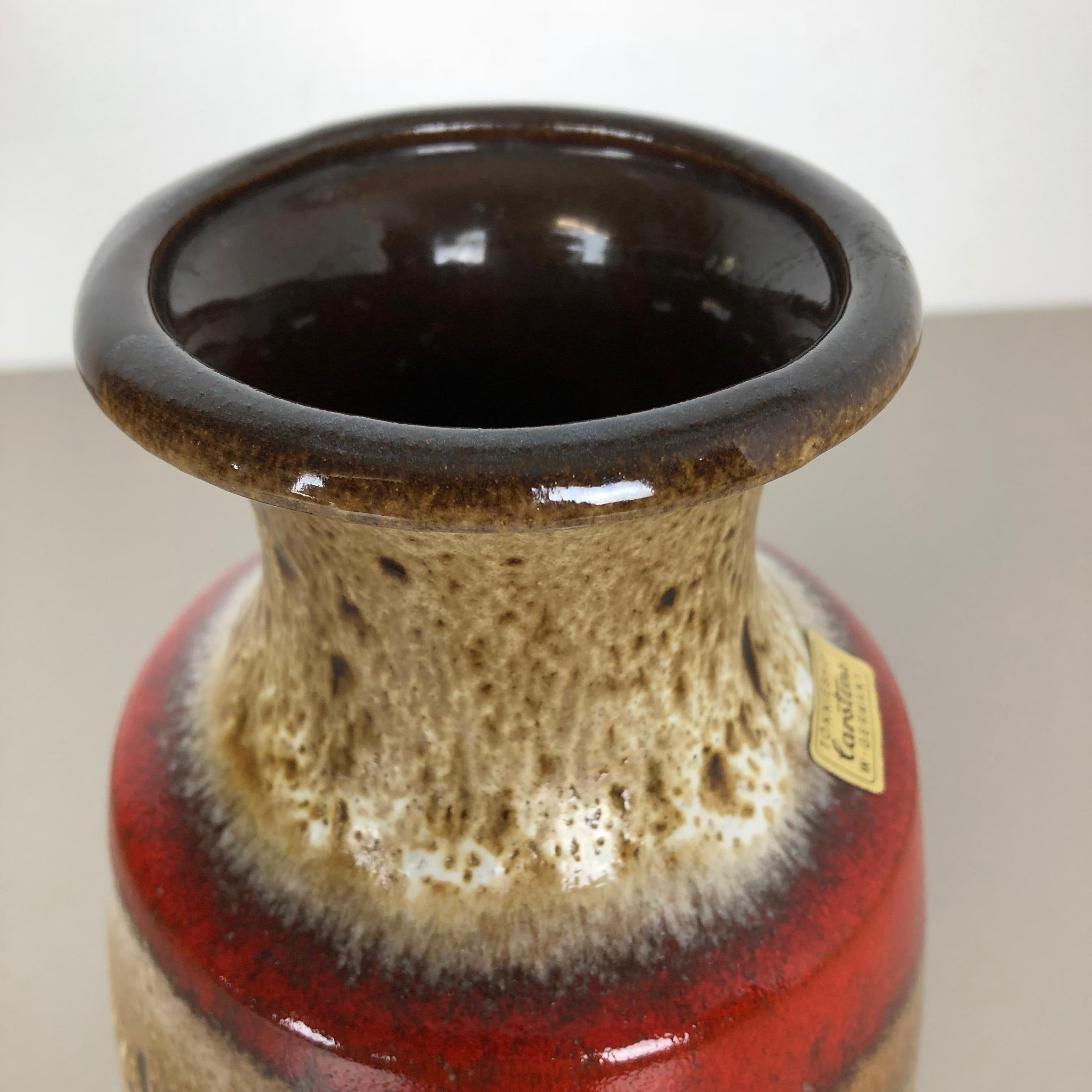 Fat Lava-Keramikvase, Heinz Siery Carstens Tnnieshof, Deutschland, 1970er Jahre im Angebot 7