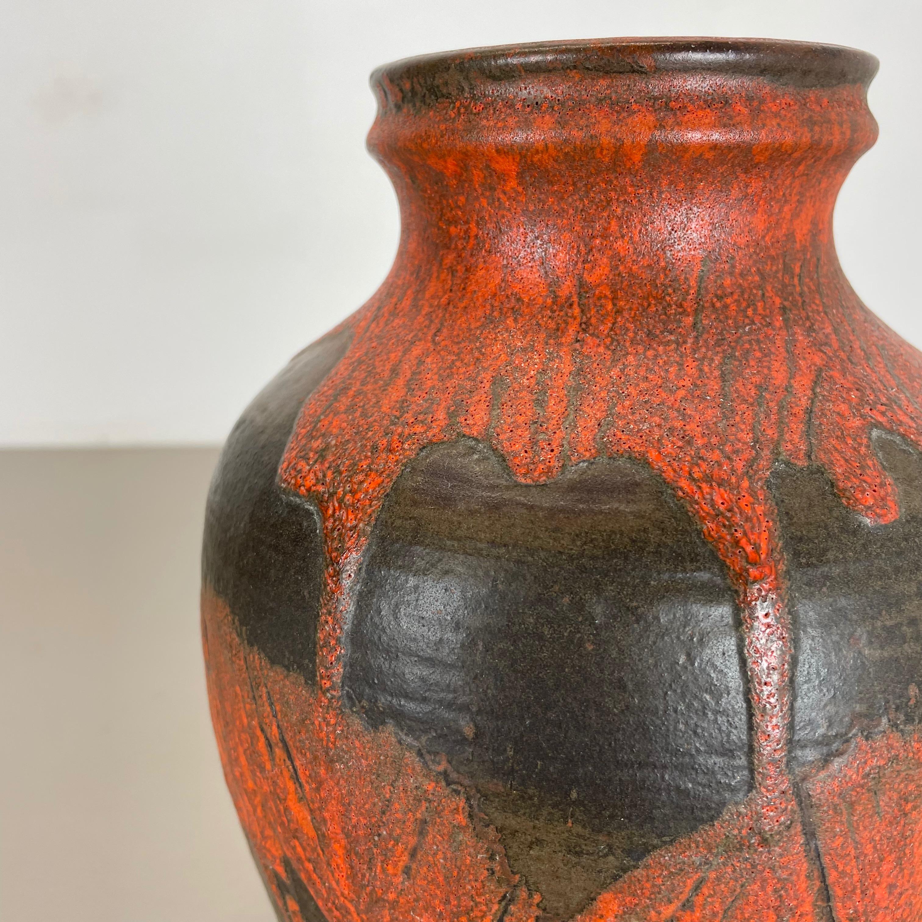 Vase aus fetter Lava-Keramik Heinz Siery Carstens Tönnieshof, Deutschland, 1970er Jahre im Angebot 8