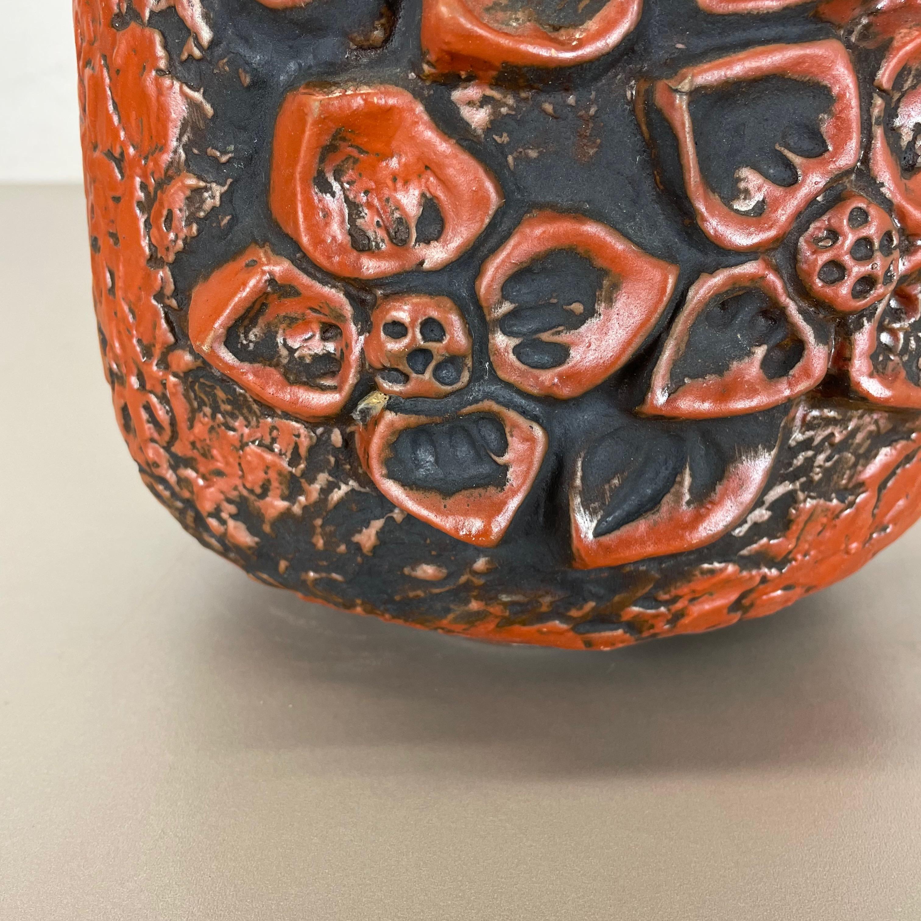 Vase en céramique de lave grasse Heinz Siery Carstens Tnnieshof, Allemagne, 1970 en vente 7
