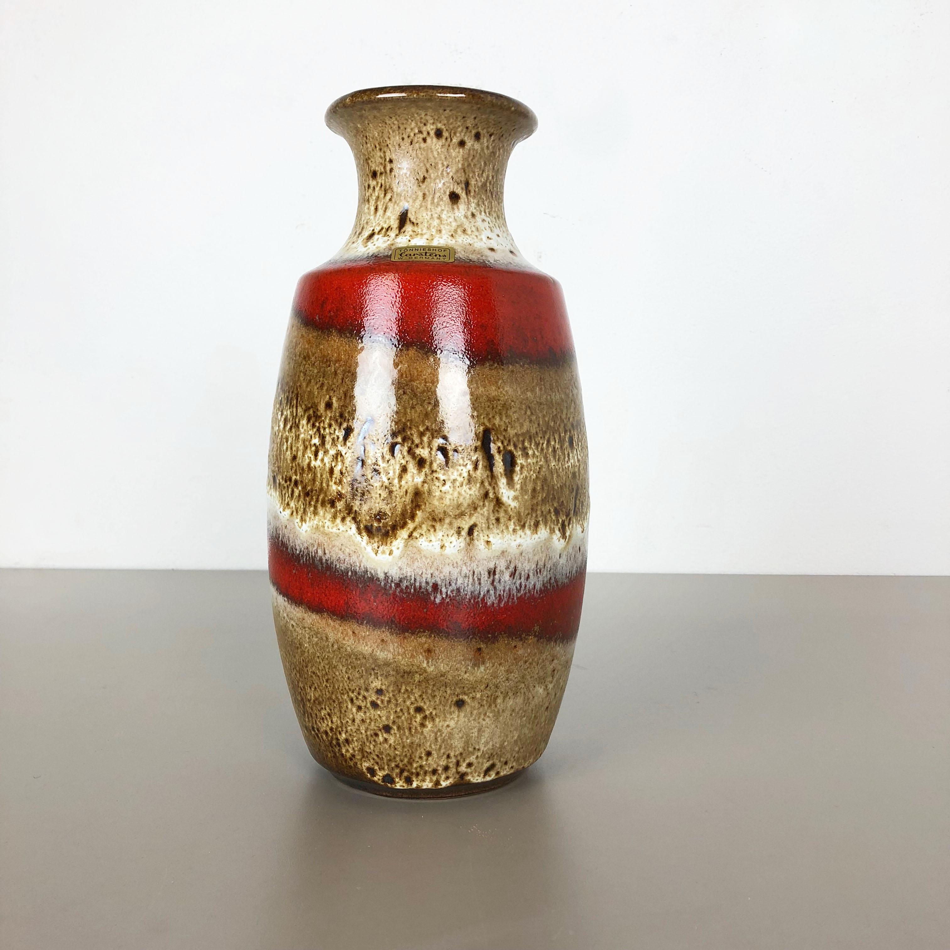 Vaso in ceramica Lava Grassa Heinz Siery Carstens Tönnieshof, Germania, anni '1970 in vendita 8