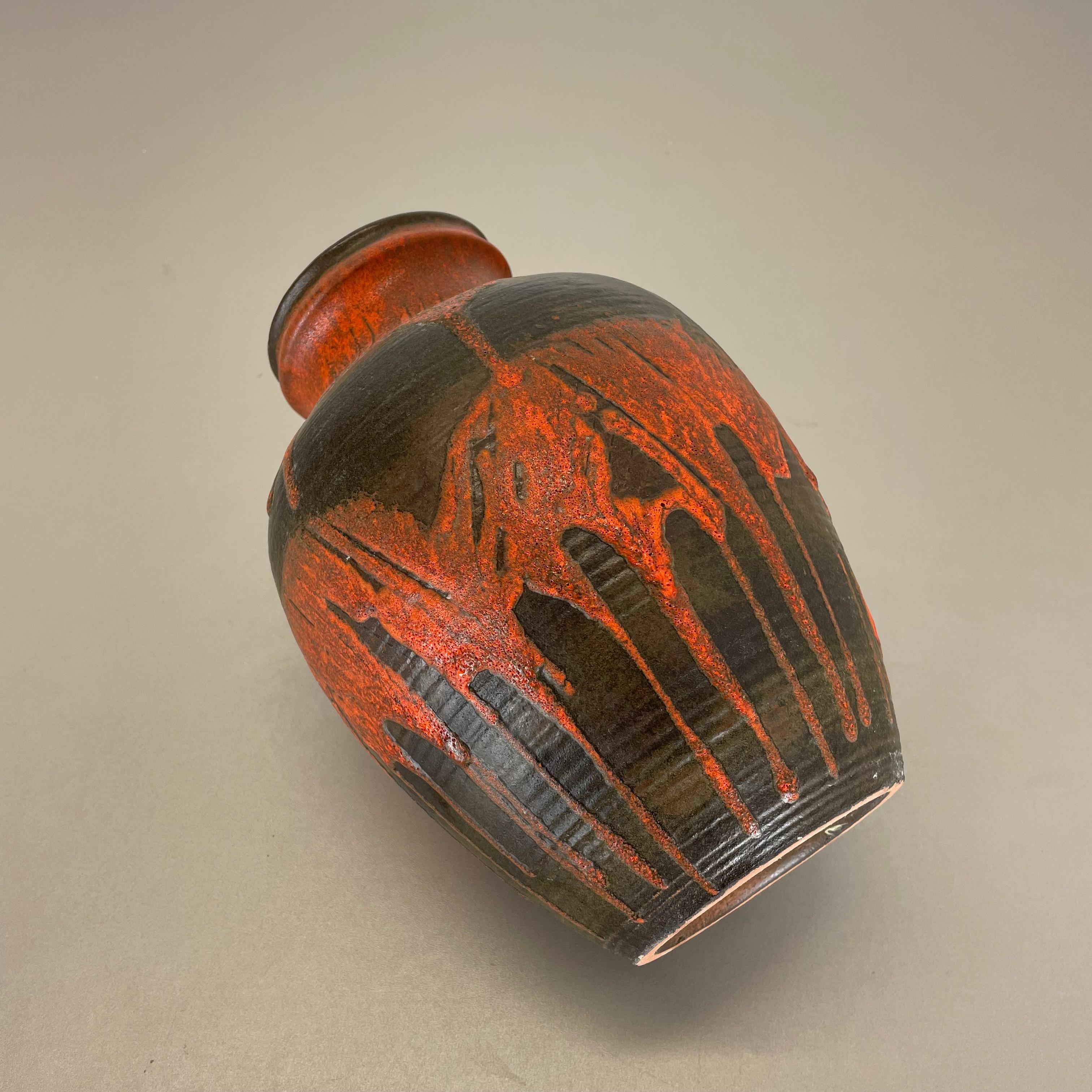 Vase aus fetter Lava-Keramik Heinz Siery Carstens Tönnieshof, Deutschland, 1970er Jahre im Angebot 11