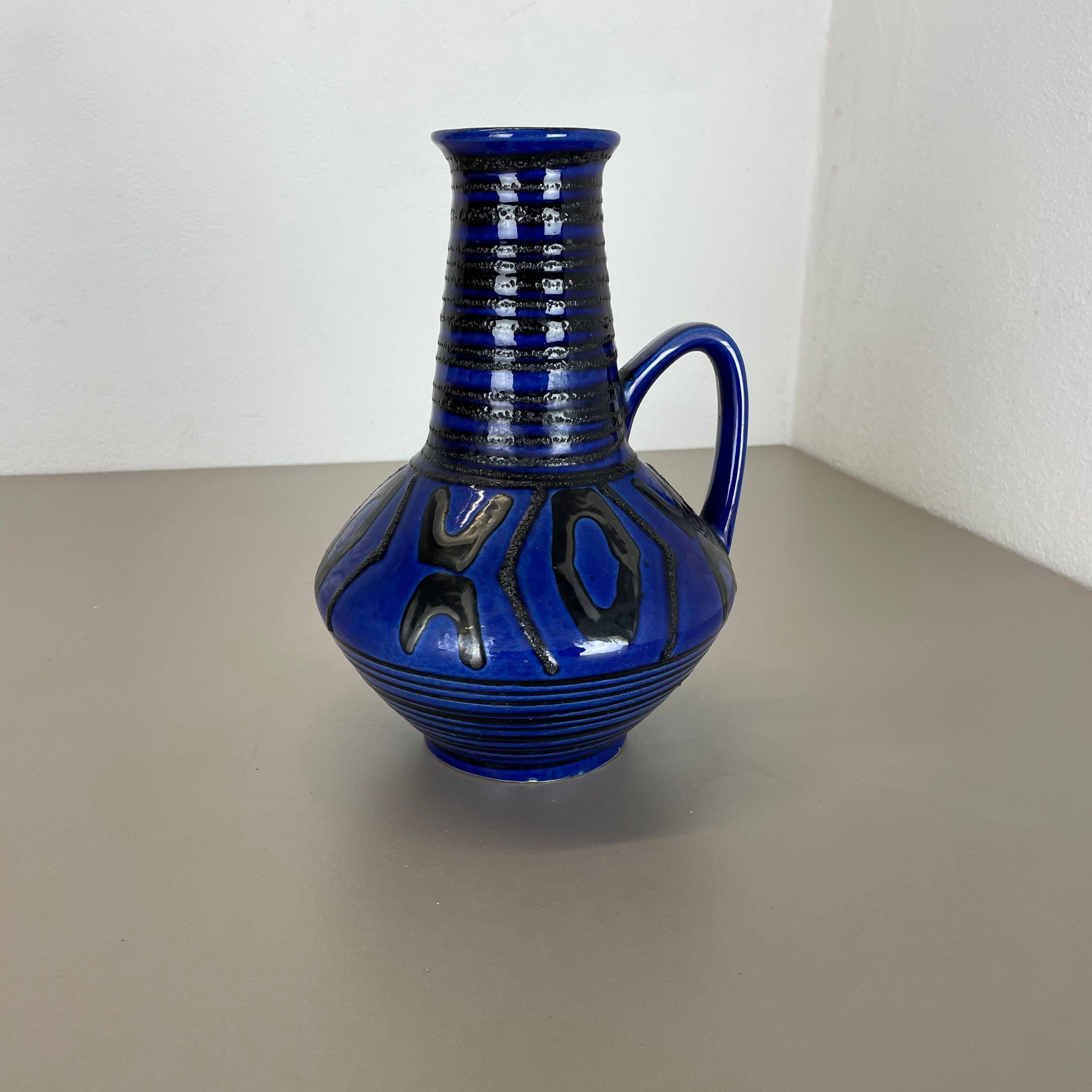 Mid-Century Modern Fat Lava Ceramic Pottery Vase Heinz Siery Carstens Tönnieshof, Germany, 1970s For Sale