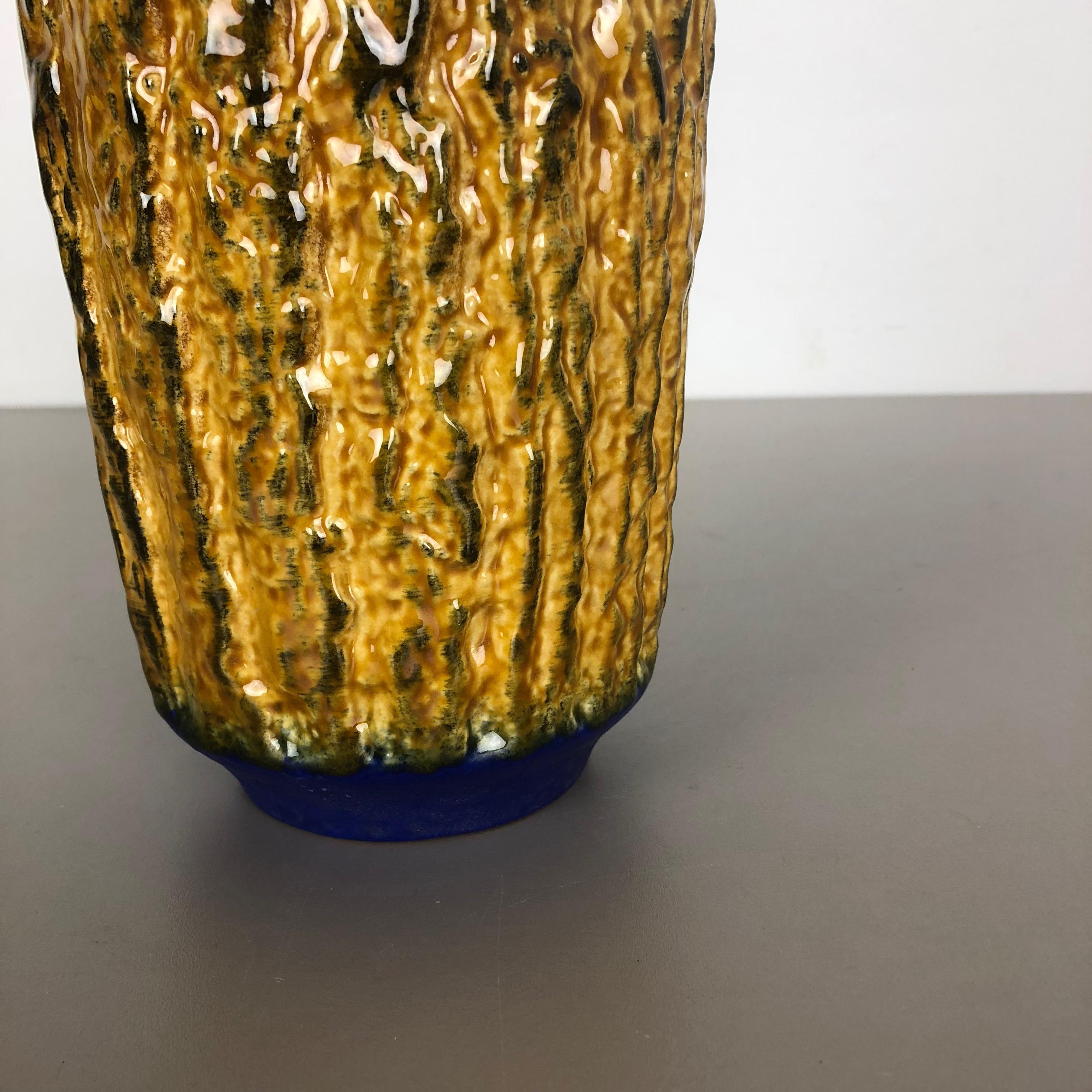 Tedesco Vaso in ceramica Lava Grassa Heinz Siery Carstens Tönnieshof, Germania, anni '1970 in vendita