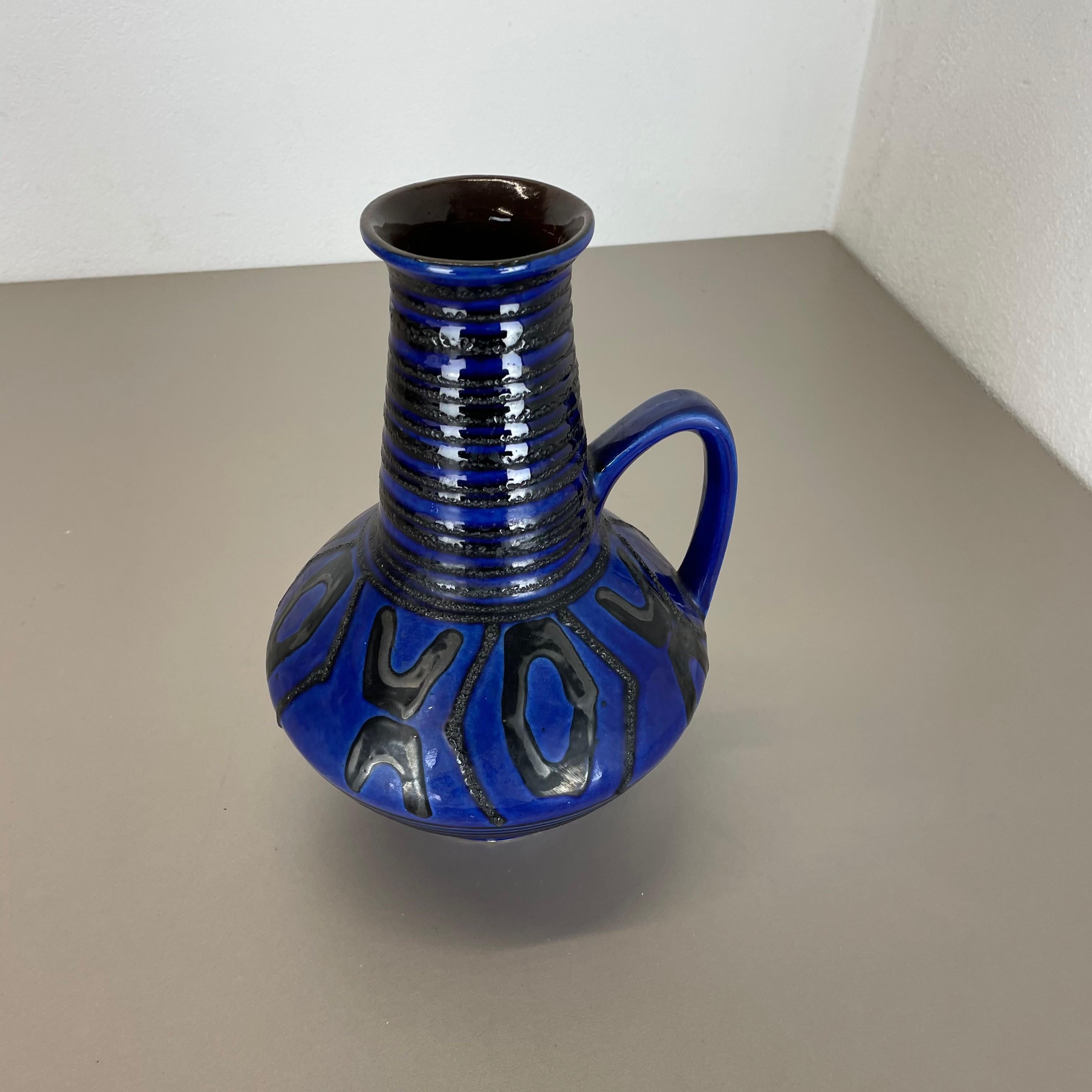 Vaso in ceramica Lava Grassa Heinz Siery Carstens Tönnieshof, Germania, anni '70 In condizioni buone in vendita a Kirchlengern, DE