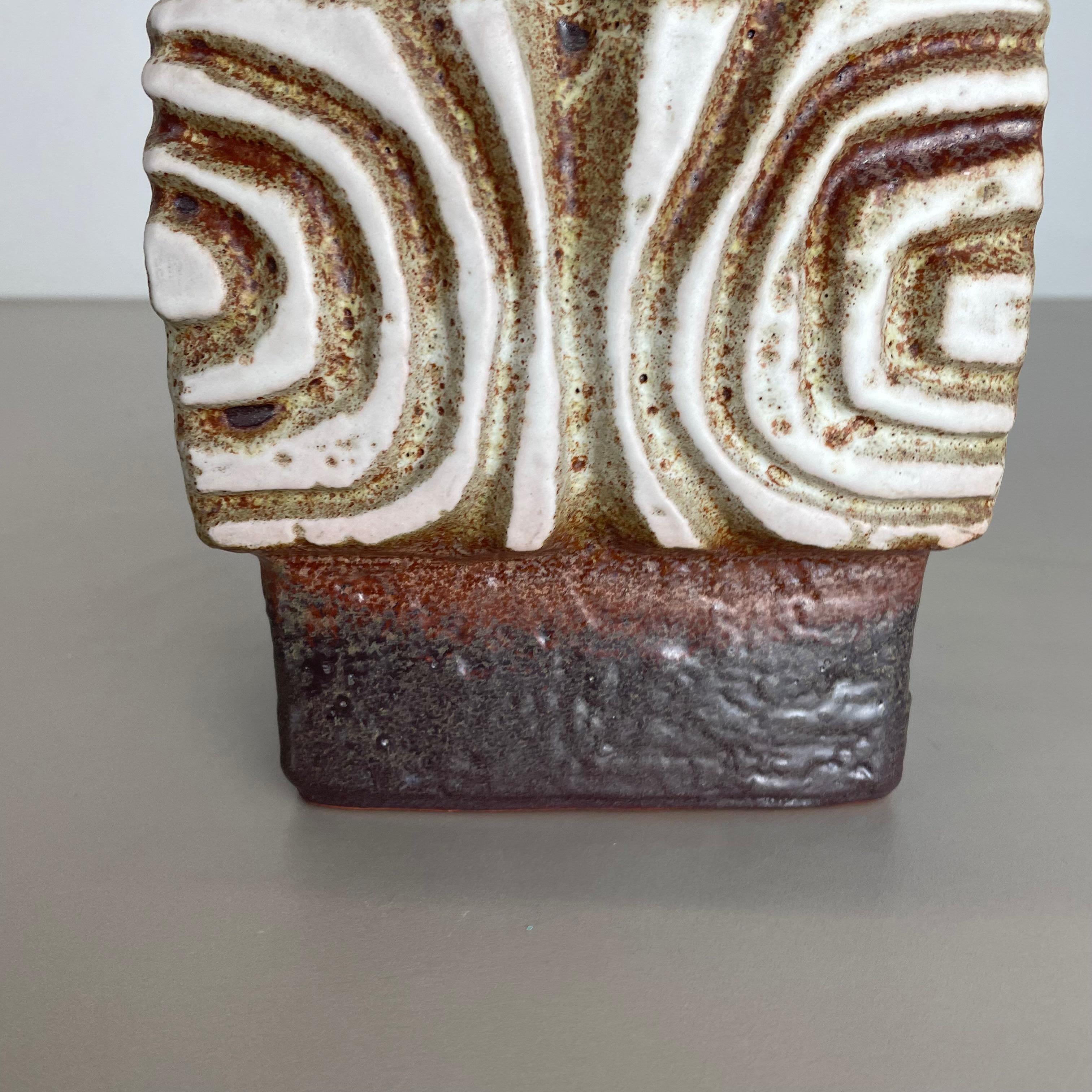 Vase aus fetter Lava-Keramik Heinz Siery Carstens Tönnieshof, Deutschland, 1970er Jahre im Angebot 1