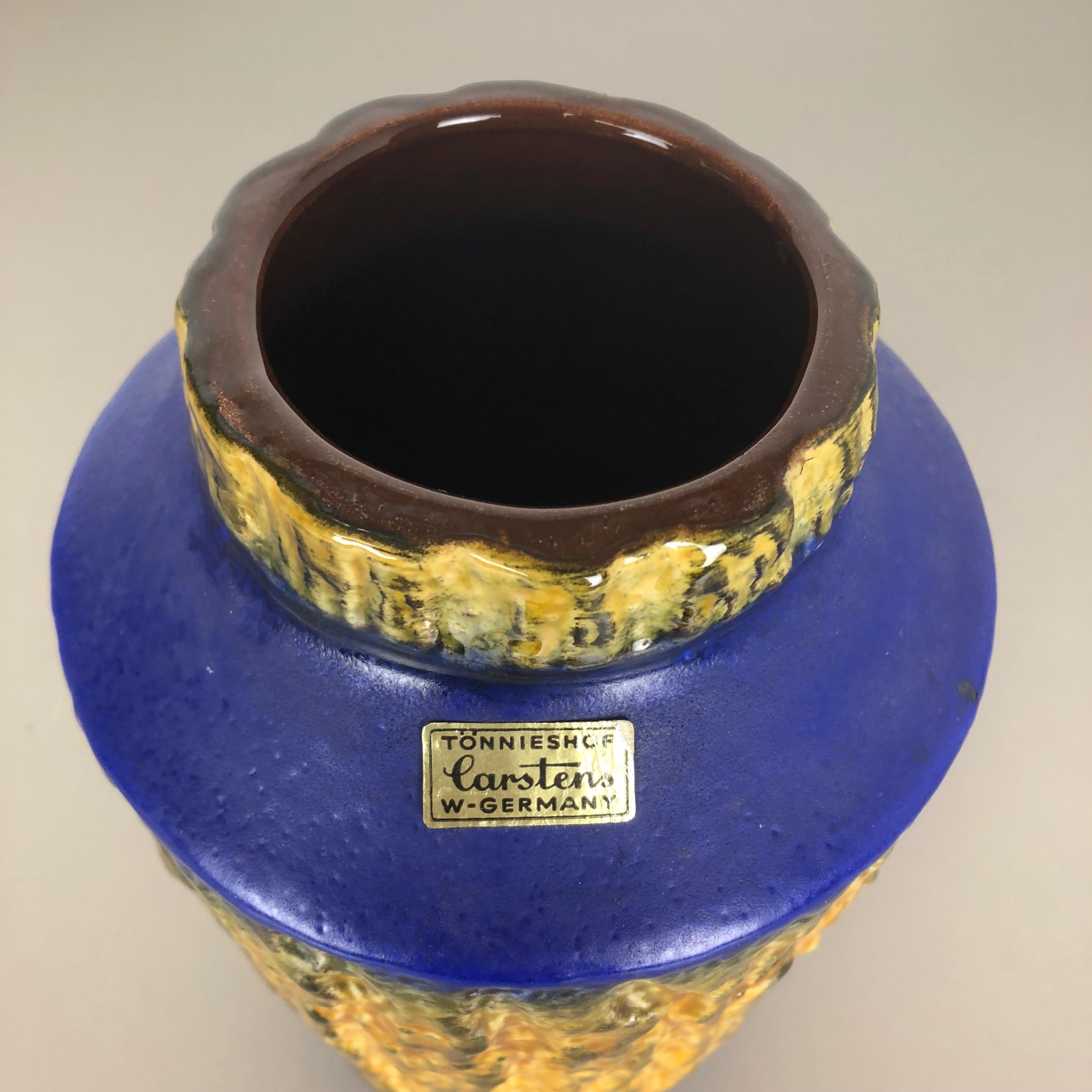 Vase en céramique de lave grasse Heinz Siery Carstens Tnnieshof, Allemagne, 1970 en vente 1