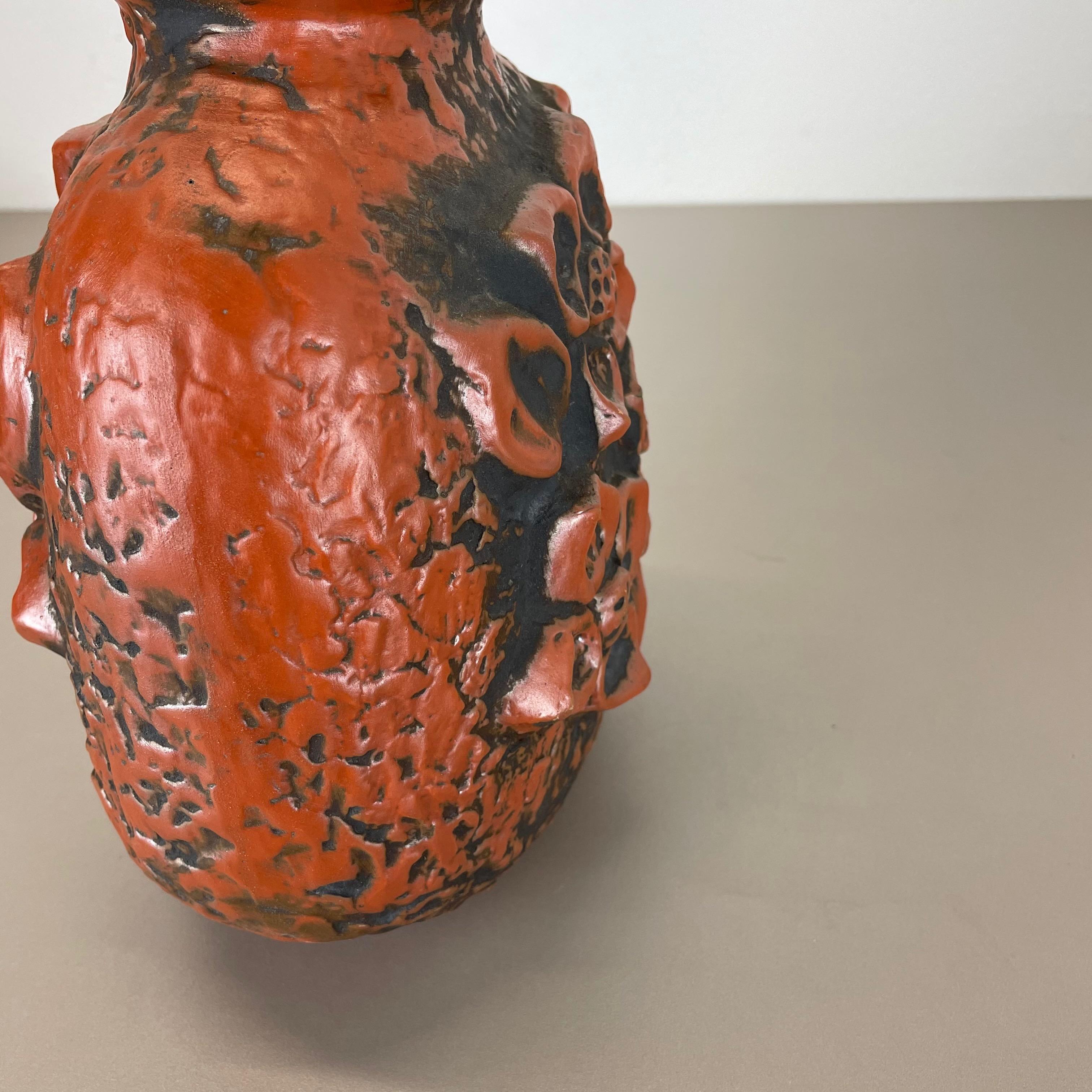 Vase en céramique de lave grasse Heinz Siery Carstens Tnnieshof, Allemagne, 1970 en vente 2
