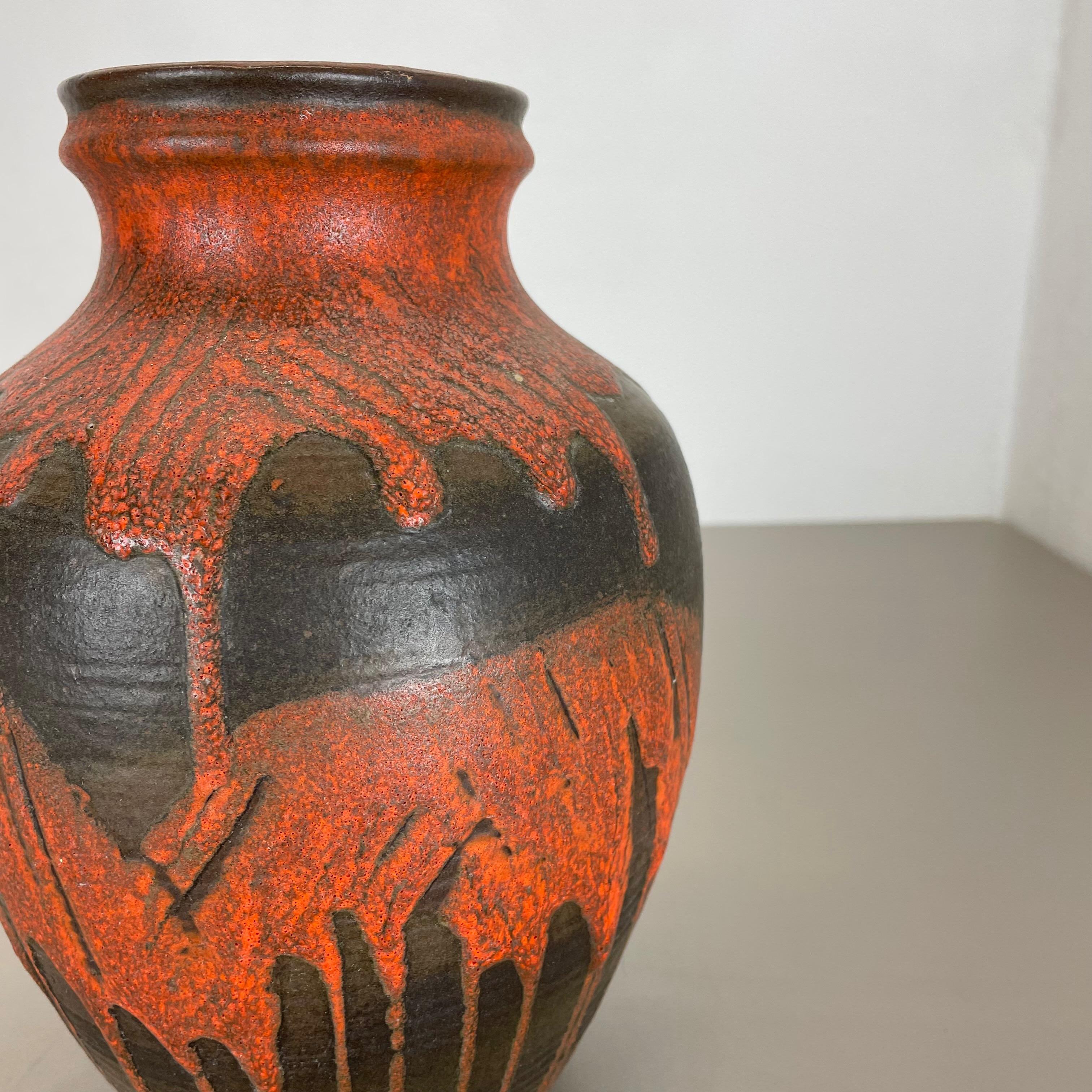 Vase aus fetter Lava-Keramik Heinz Siery Carstens Tönnieshof, Deutschland, 1970er Jahre im Angebot 4