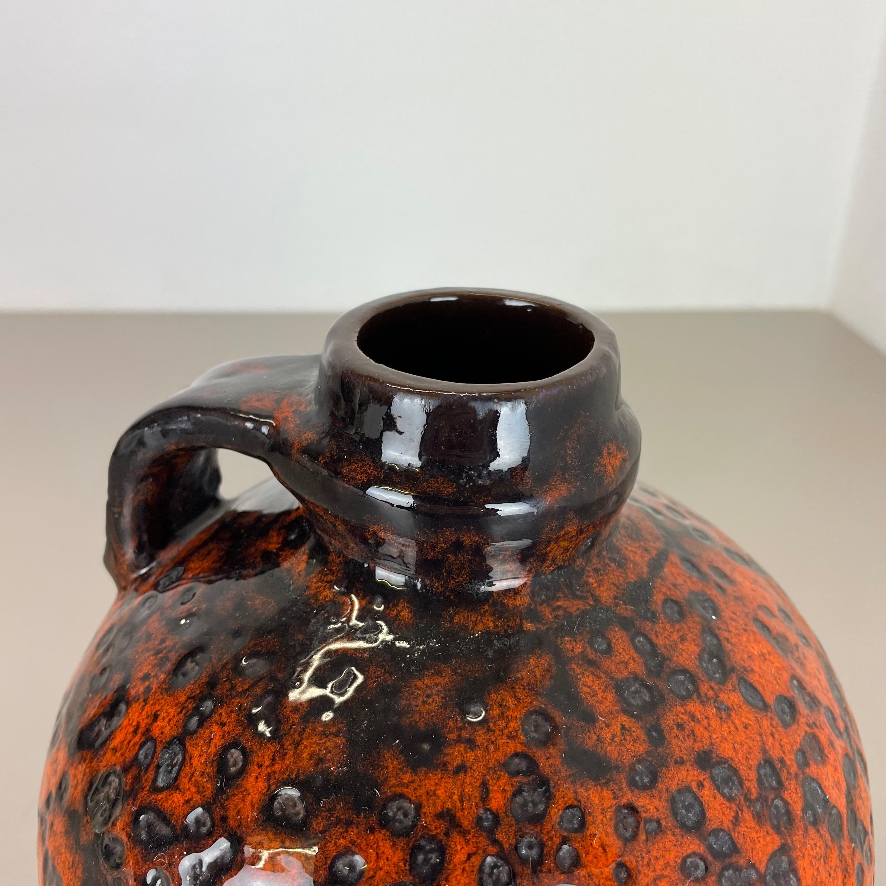 Fat Lava Ceramic Pottery Vase Heinz Siery Carstens Tönnieshof, Germany, 1970s 4