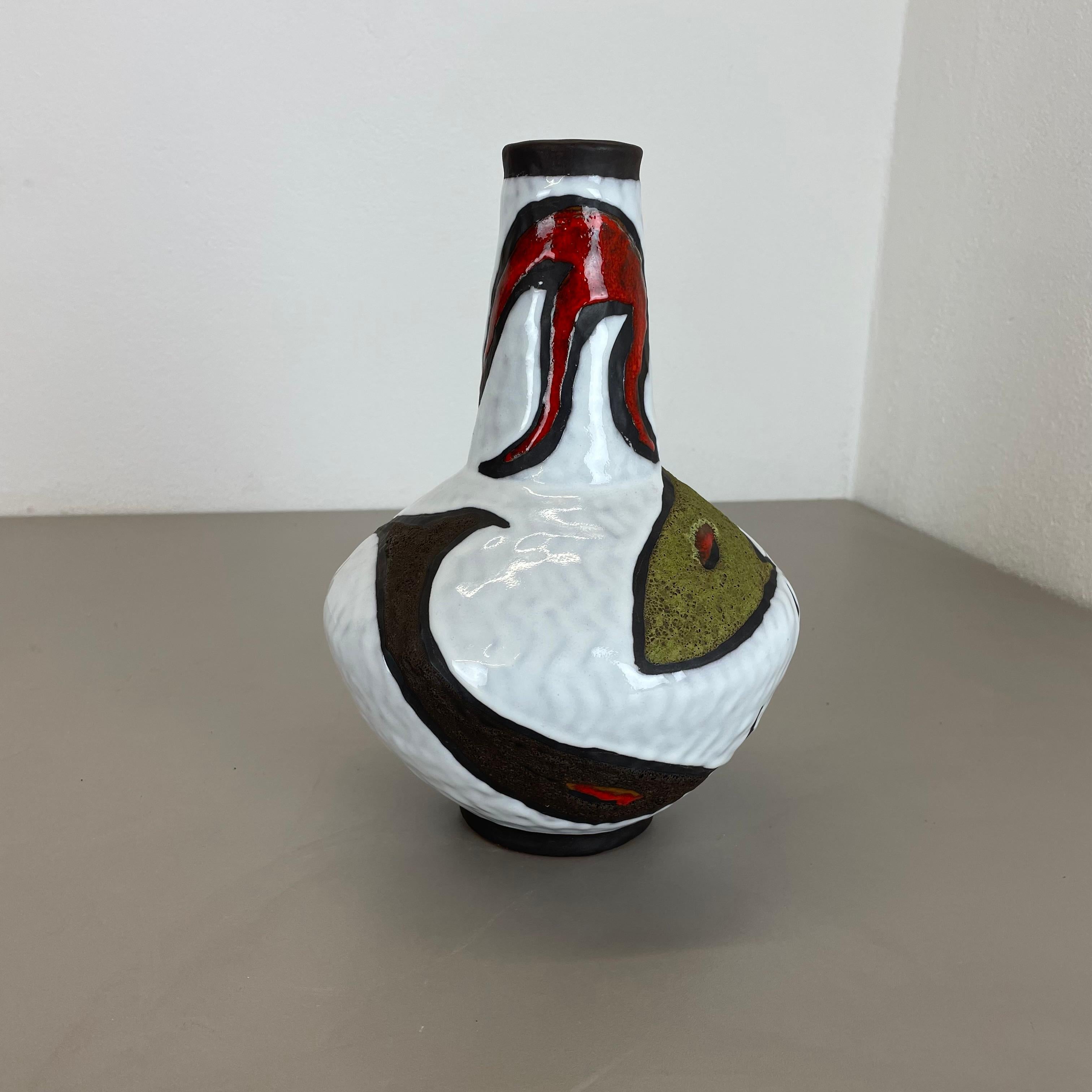 Mid-Century Modern Fat Lava Ceramic Vase 103 